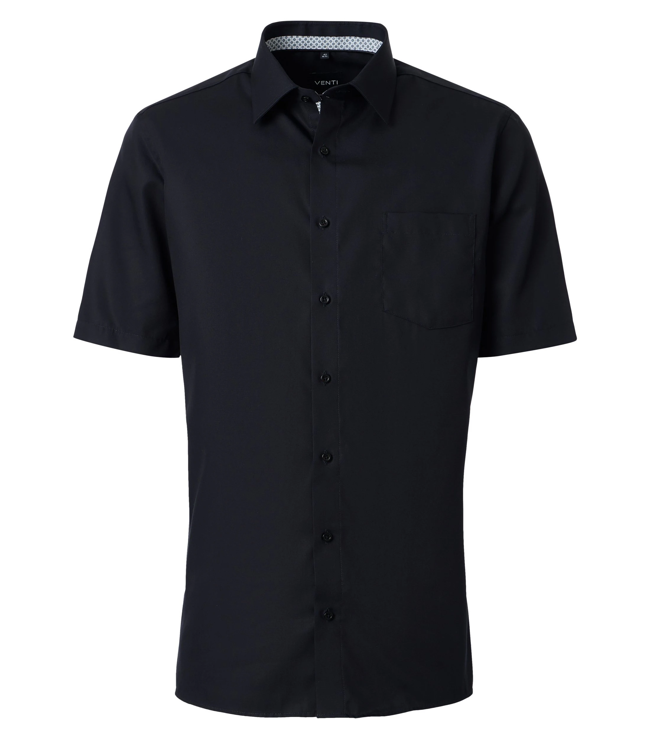 Businesshemd im unifarbenen Design in der Farbe Schwarz