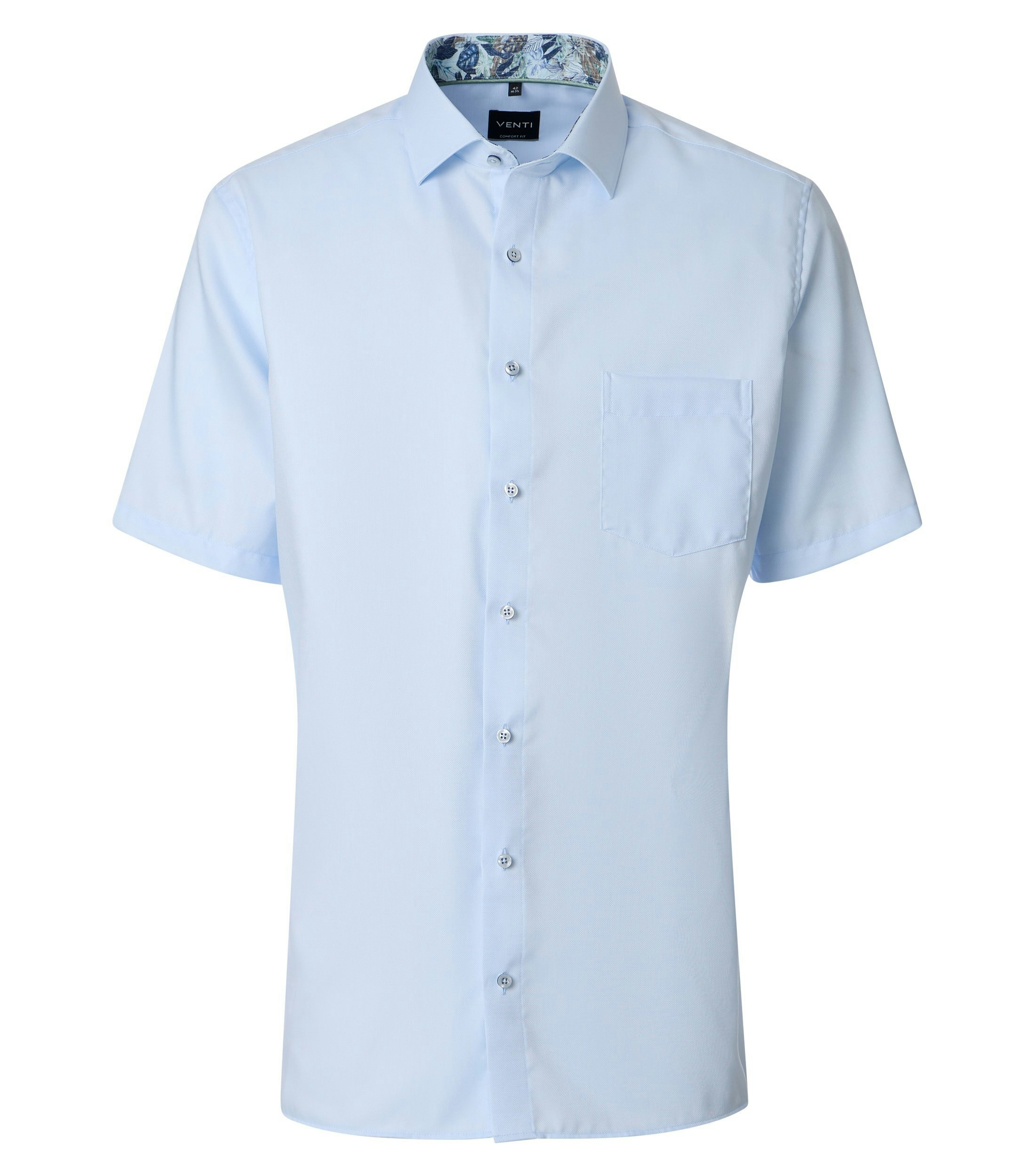 Ein Businesshemd im uni Muster in der Farbe Hellblau