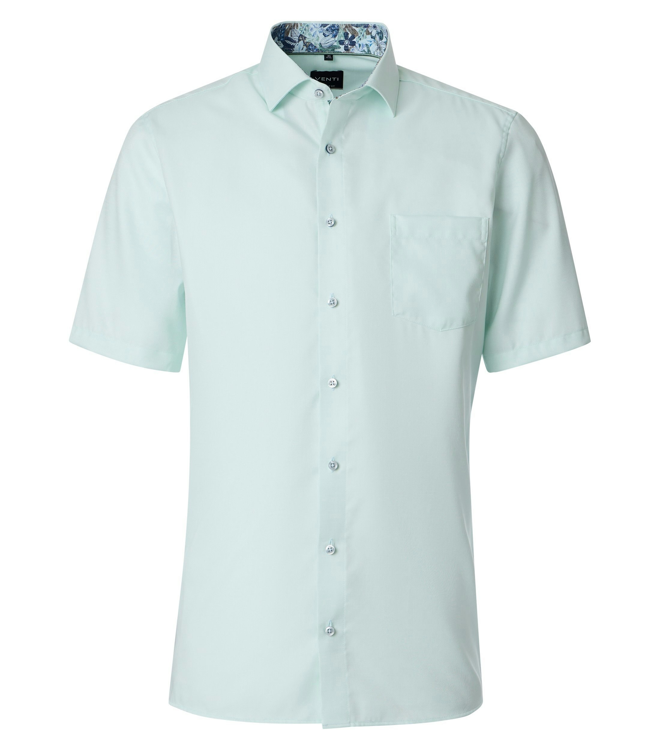 Ein Businesshemd im uni Muster in der Farbe Hellgrün