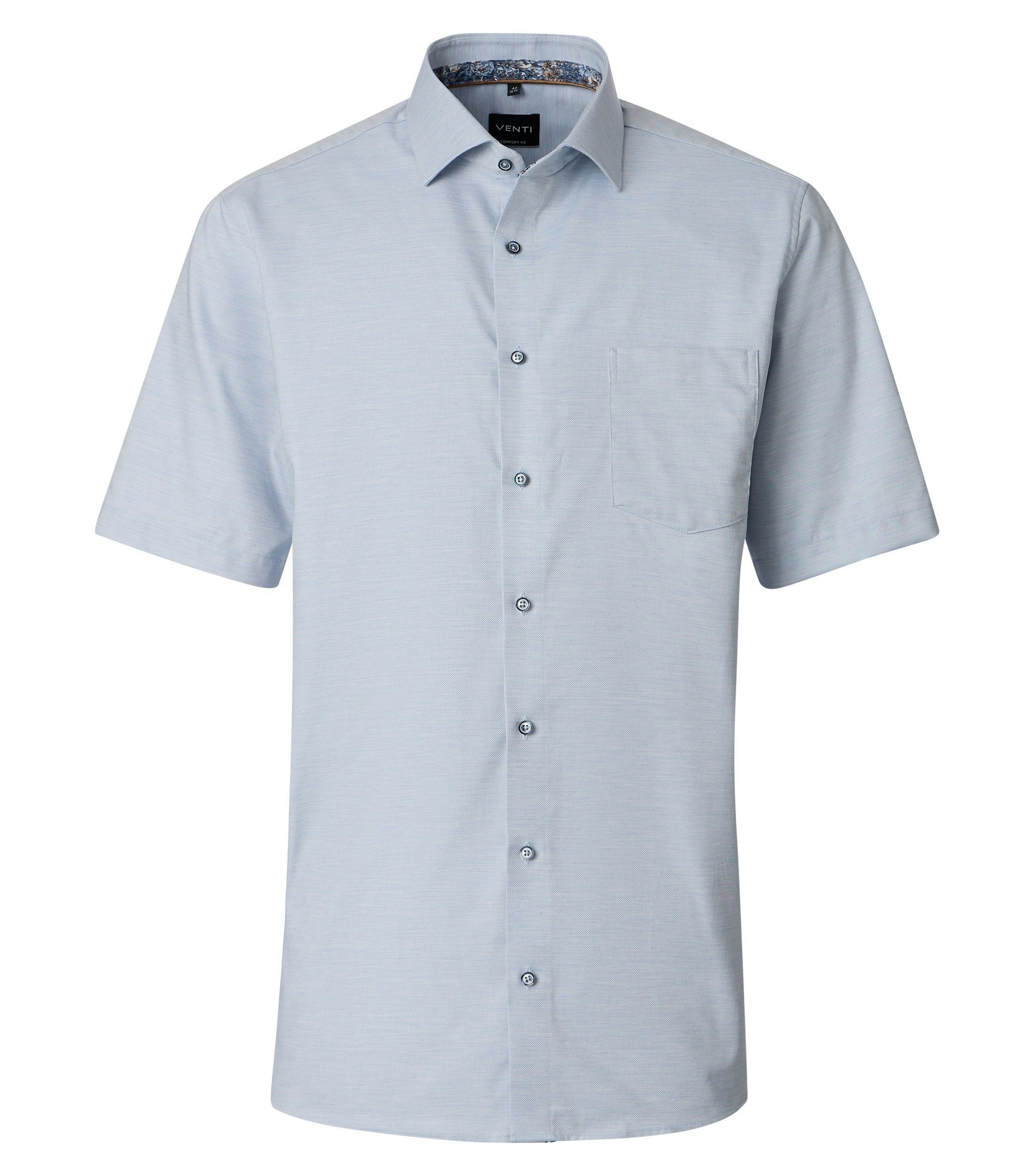 Ein Businesshemd im uni Muster in der Farbe Hellblau