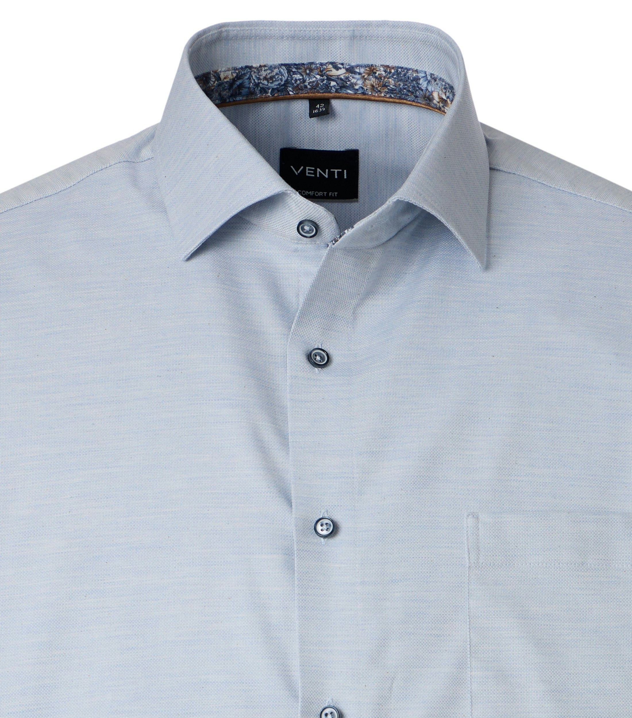 Ein Businesshemd im uni Muster in der Farbe Hellblau