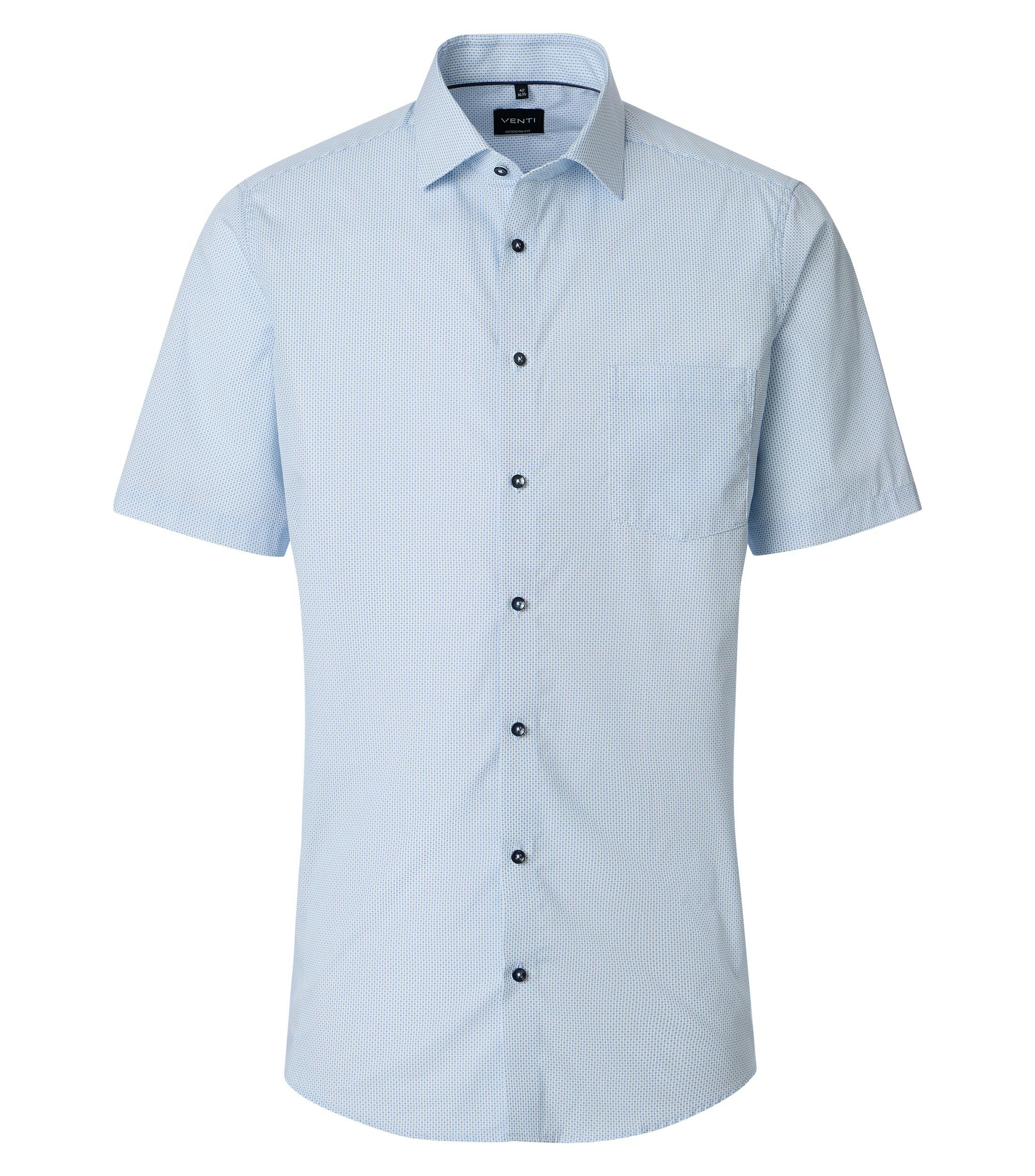 Ein Businesshemd im Print Muster in der Farbe Hellblau