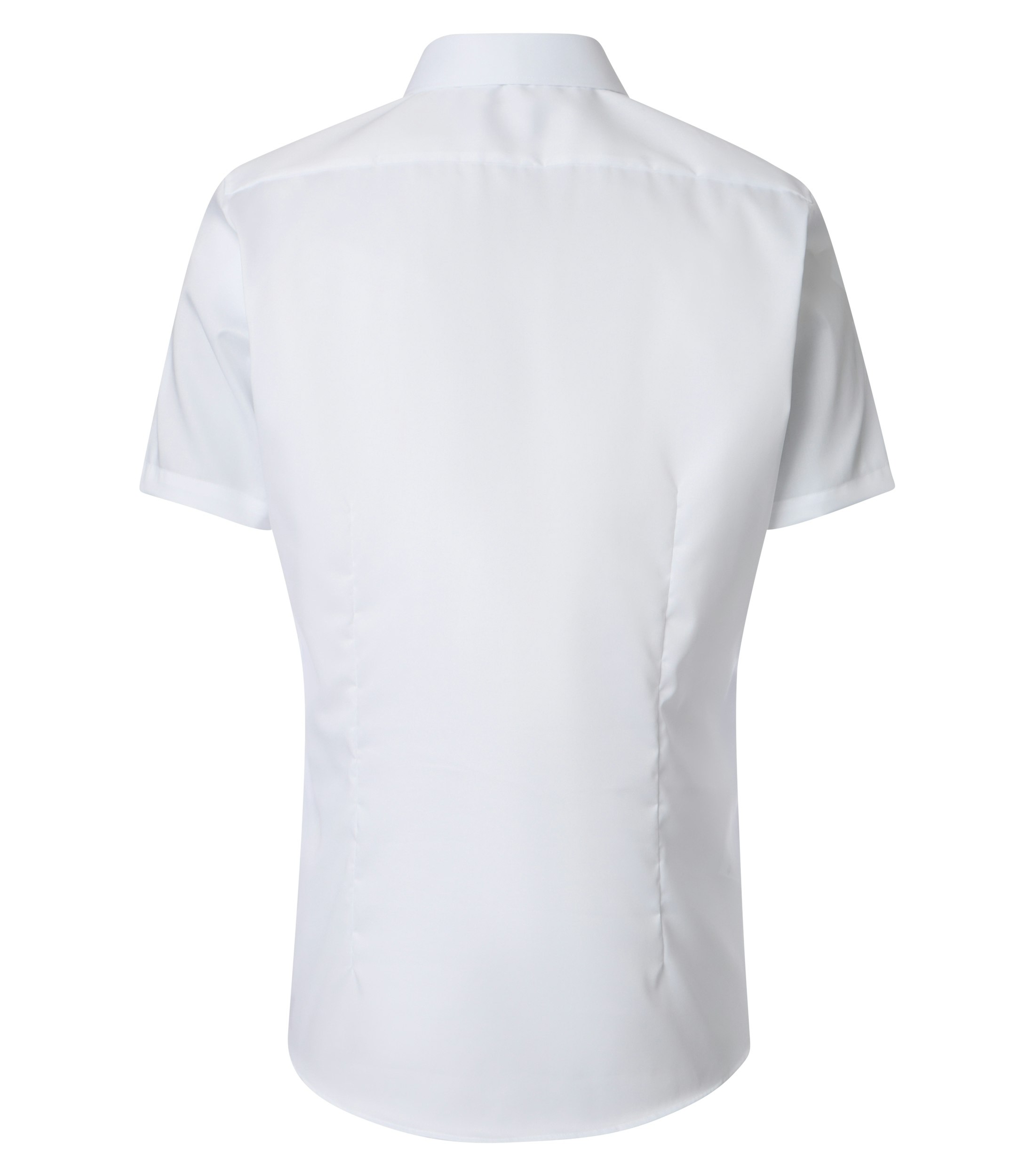 Ein Businesshemd im uni Muster in der Farbe Weiß