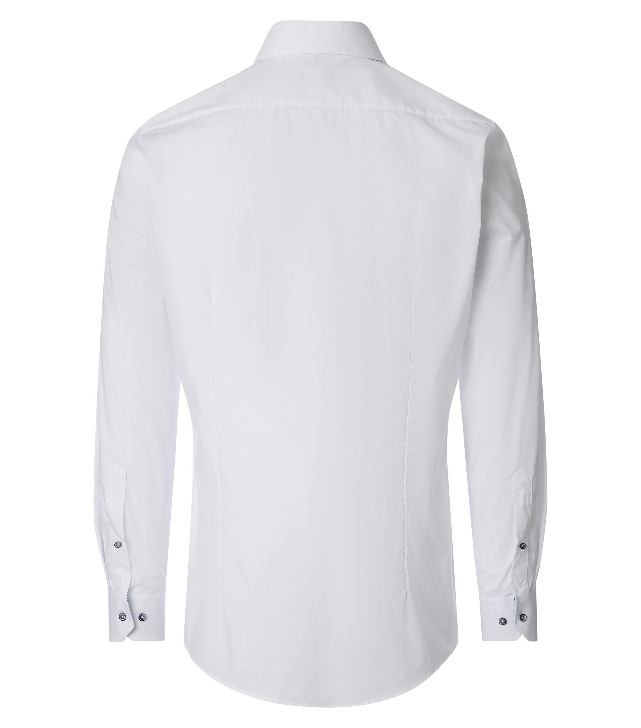 Ein Businesshemd im uni Muster in der Farbe Weiß