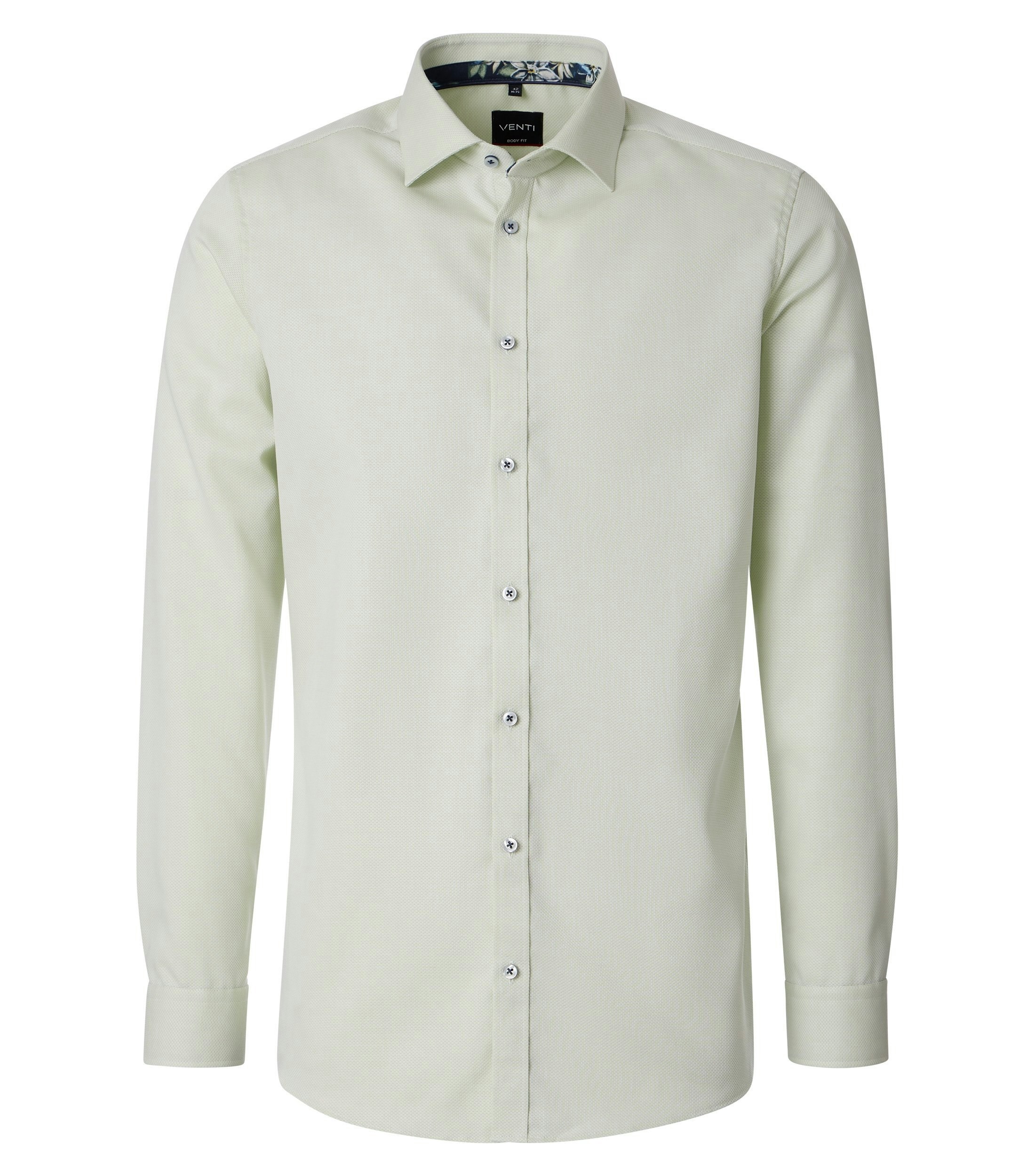 Ein Businesshemd im uni Muster in der Farbe Mint