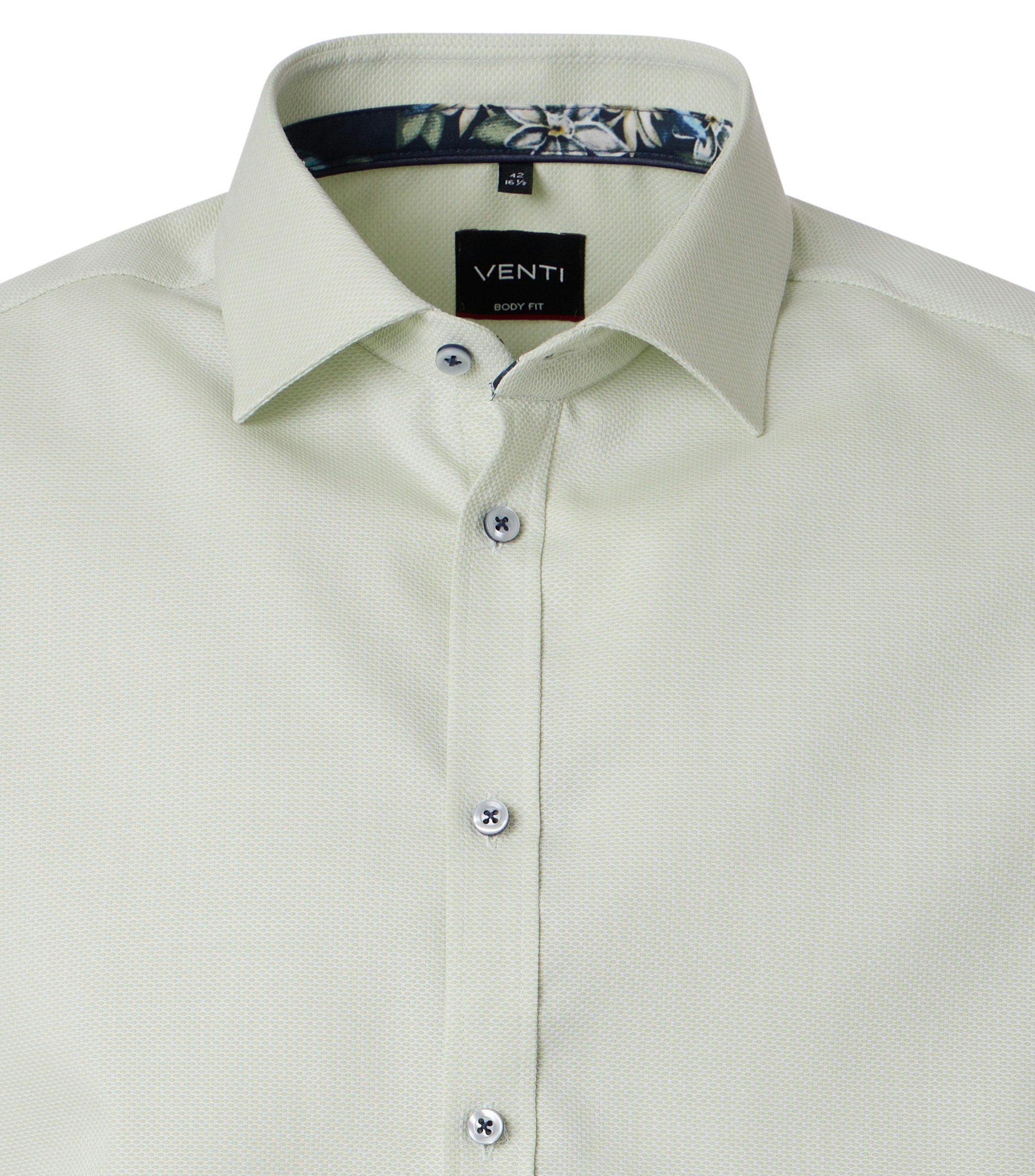 Ein Businesshemd im uni Muster in der Farbe Mint