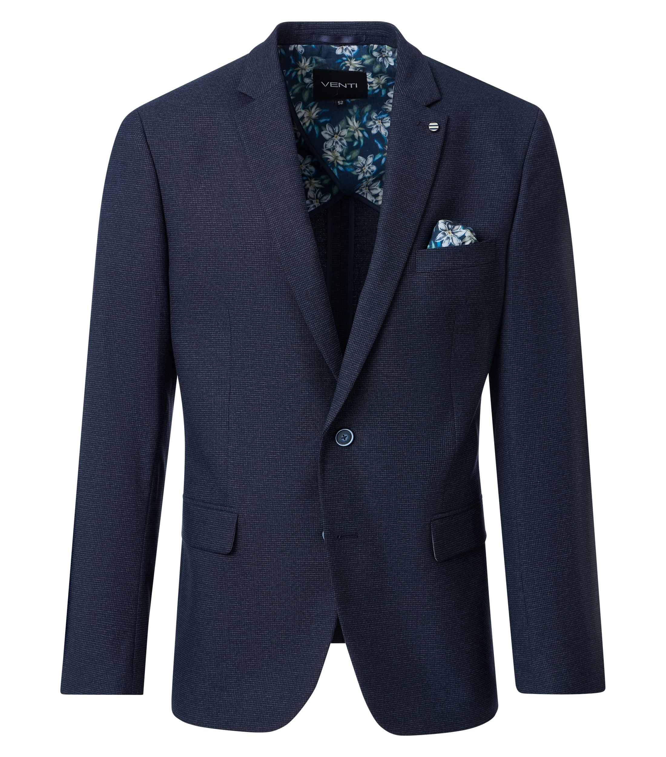 Ein Sakko im uni Muster in der Farbe Dunkelblau