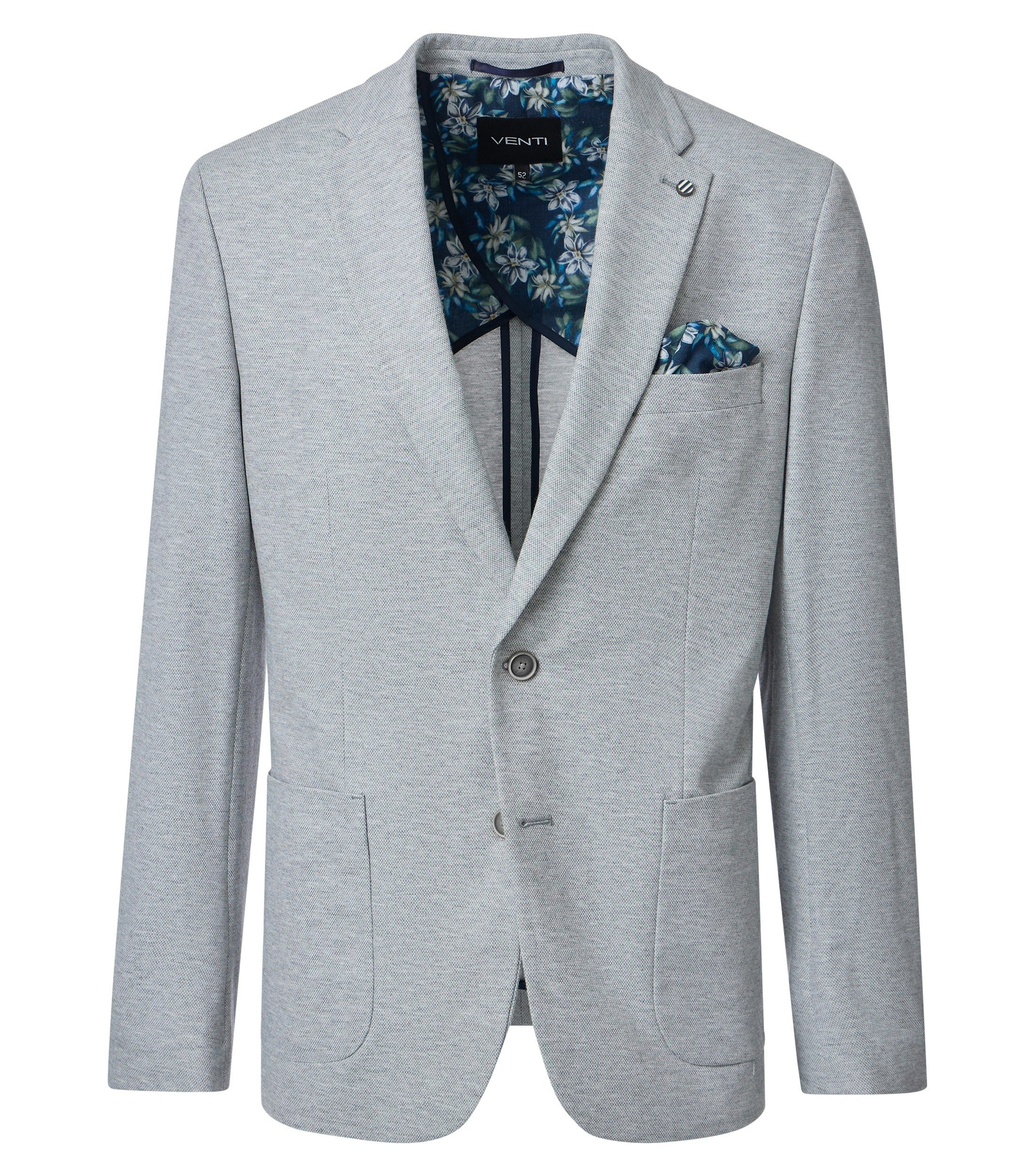 Ein Sakko im uni Muster in der Farbe Grau