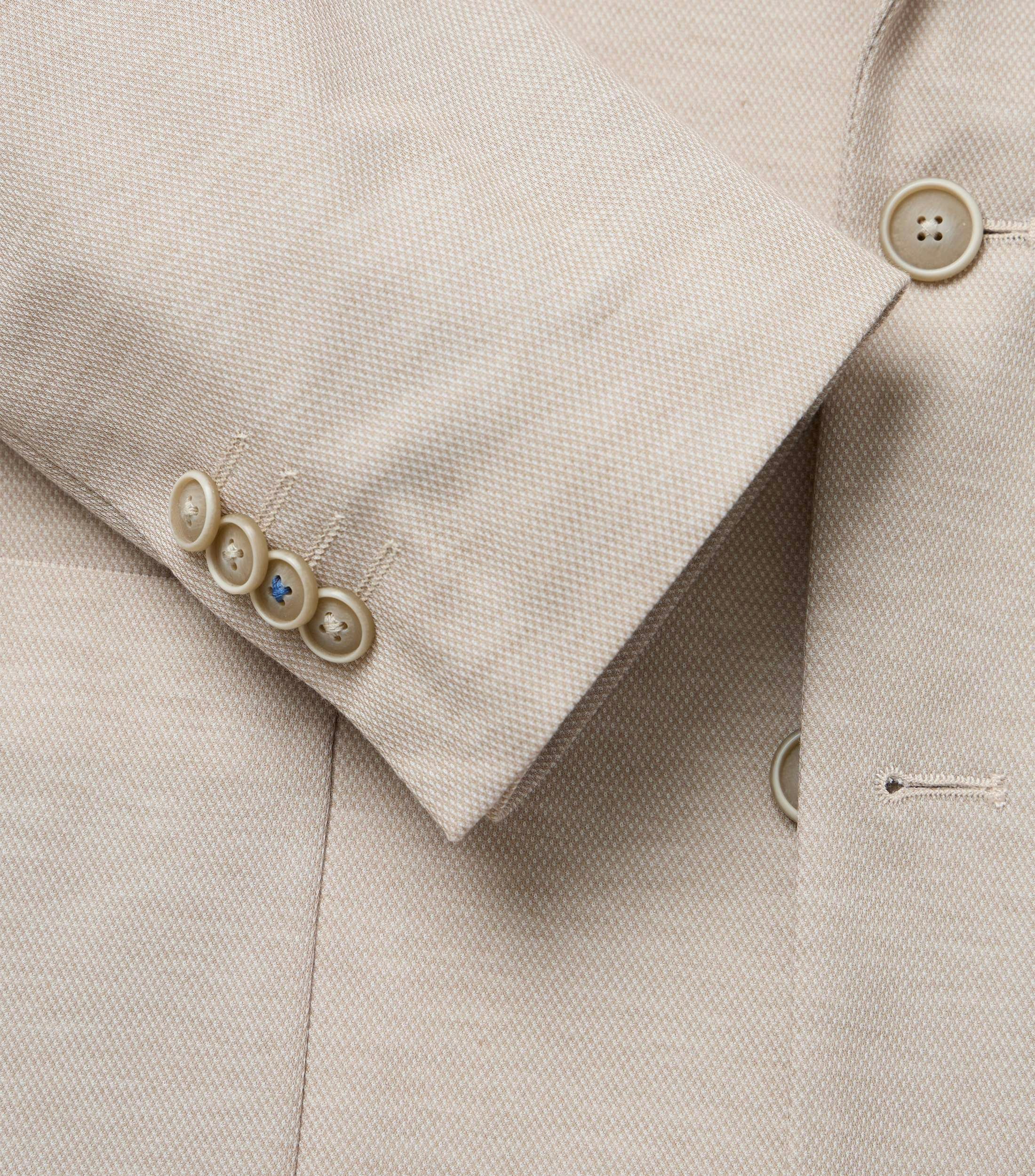 Sakko im unifarbenen Design in der Farbe Beige