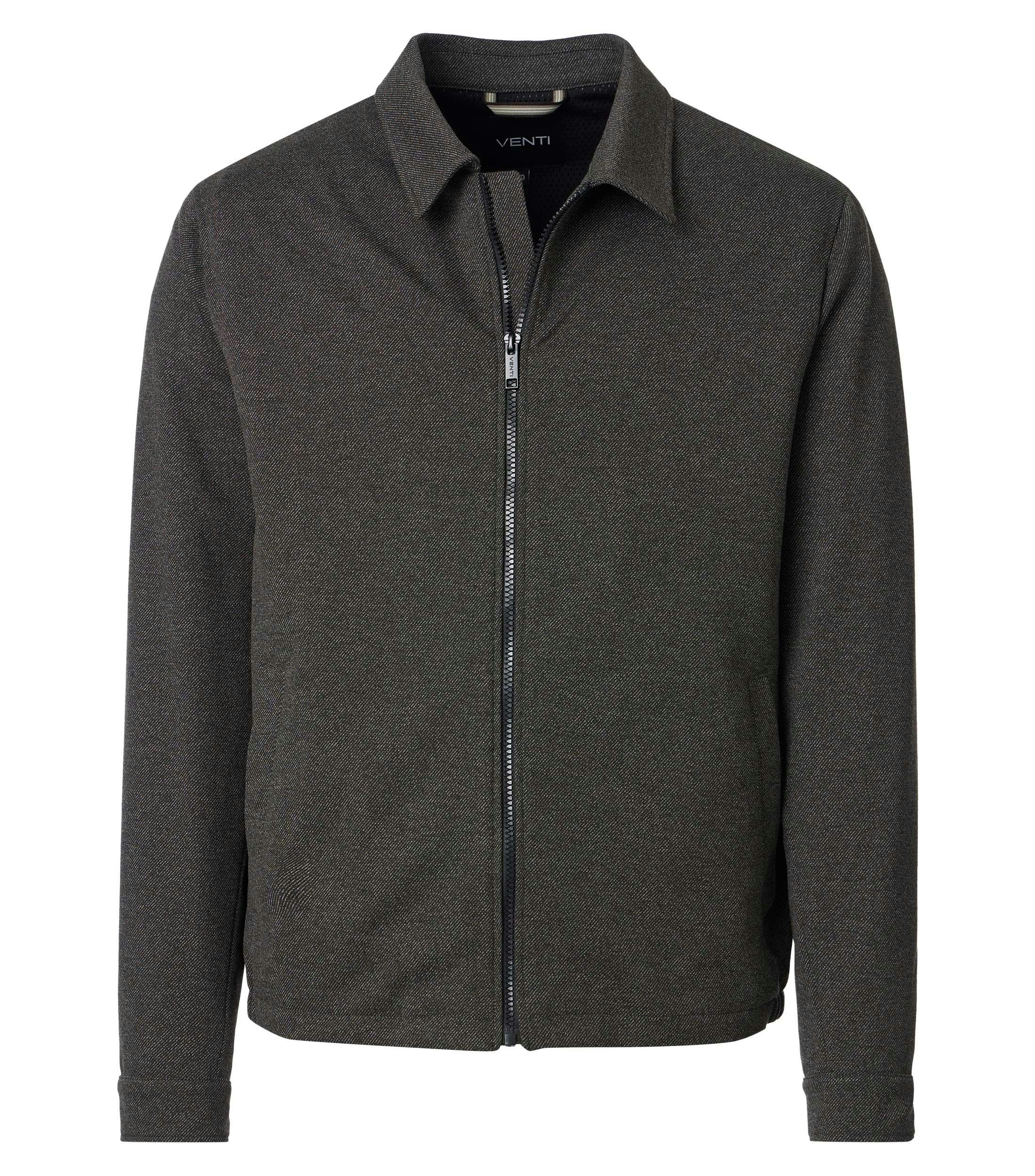 Jacke im unifarbenen Design in der Farbe Dunkelbraun
