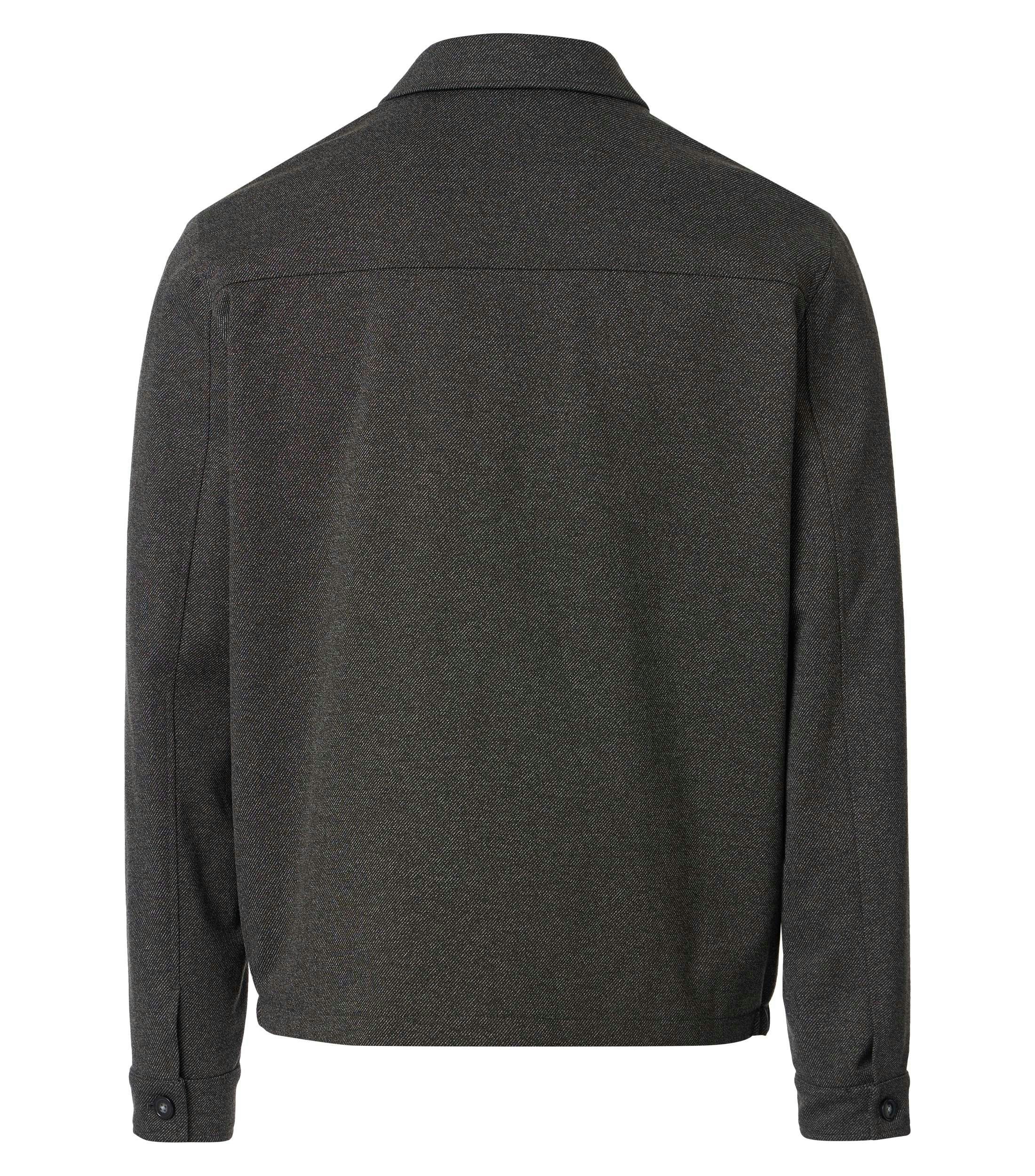Jacke im unifarbenen Design in der Farbe Dunkelbraun