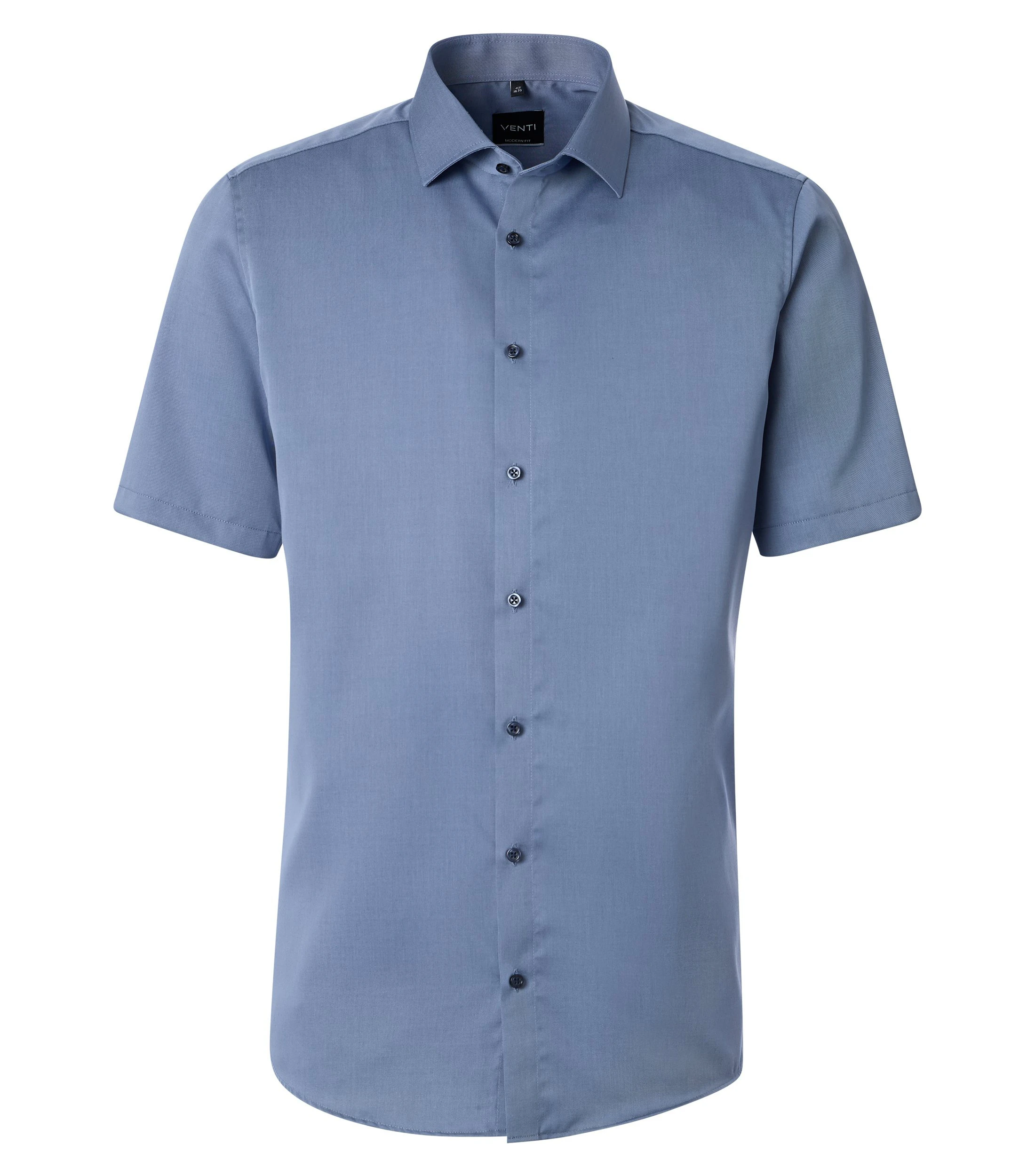 Businesshemd im unifarbenen Design in der Farbe Blau