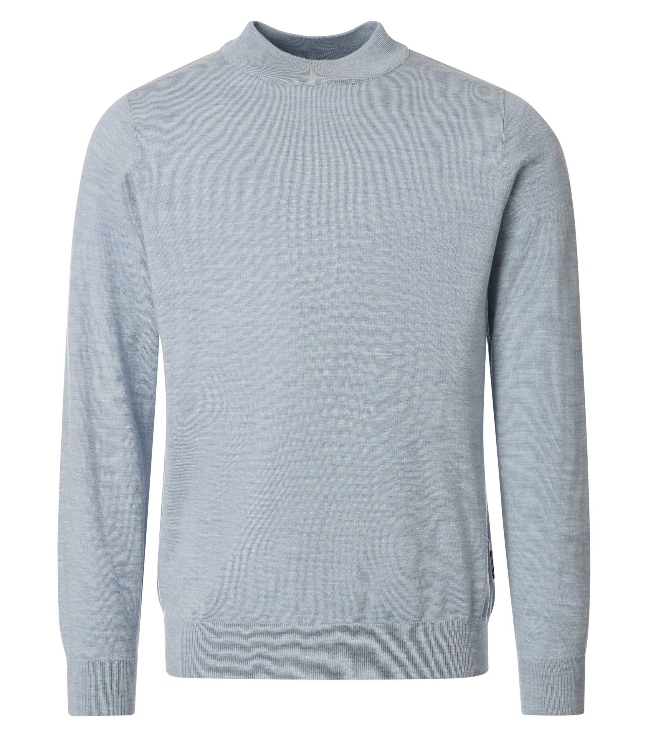Rollkragenpullover im unifarbenen Design in der Farbe Hellblau