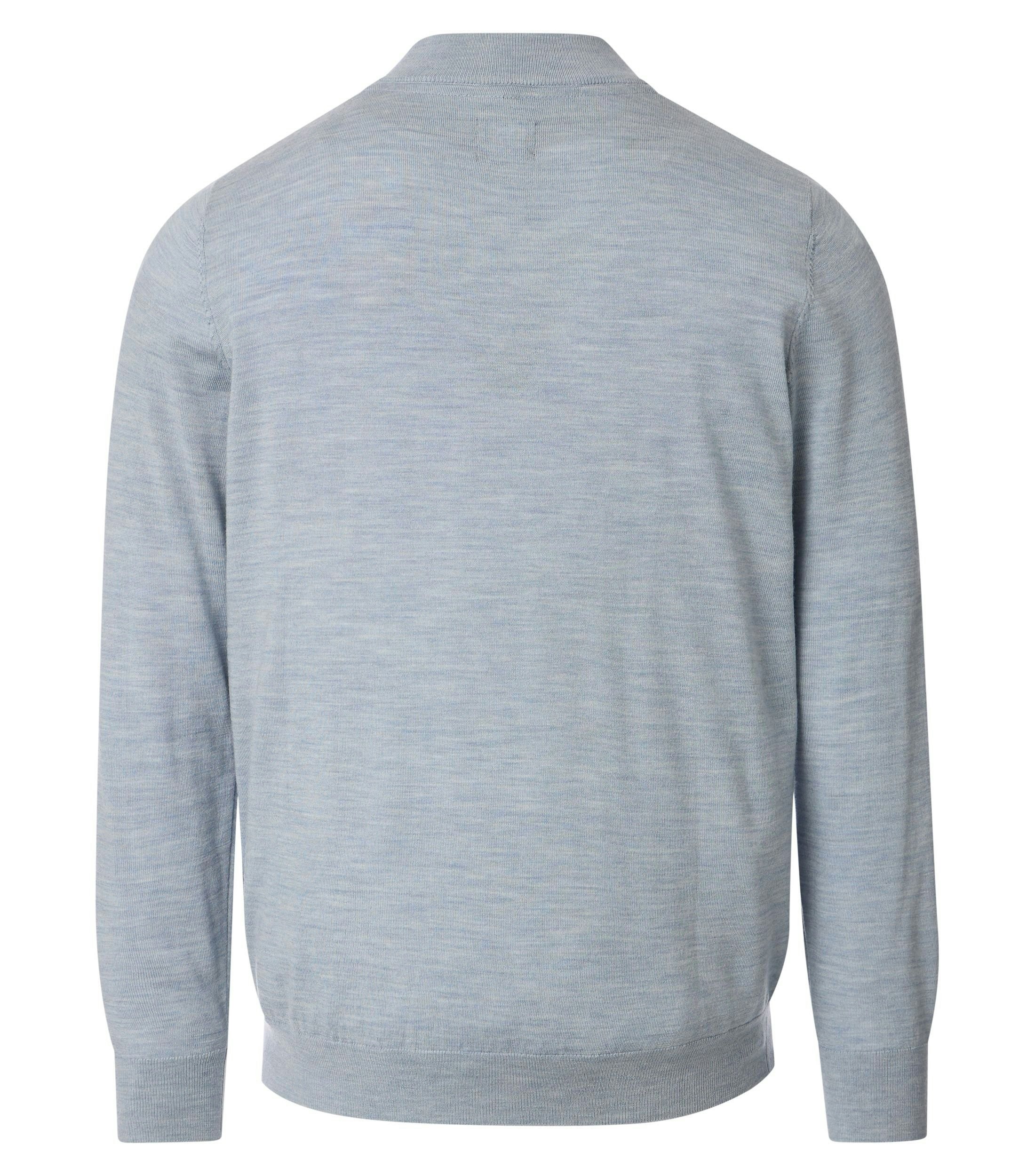 Rollkragenpullover im unifarbenen Design in der Farbe Hellblau