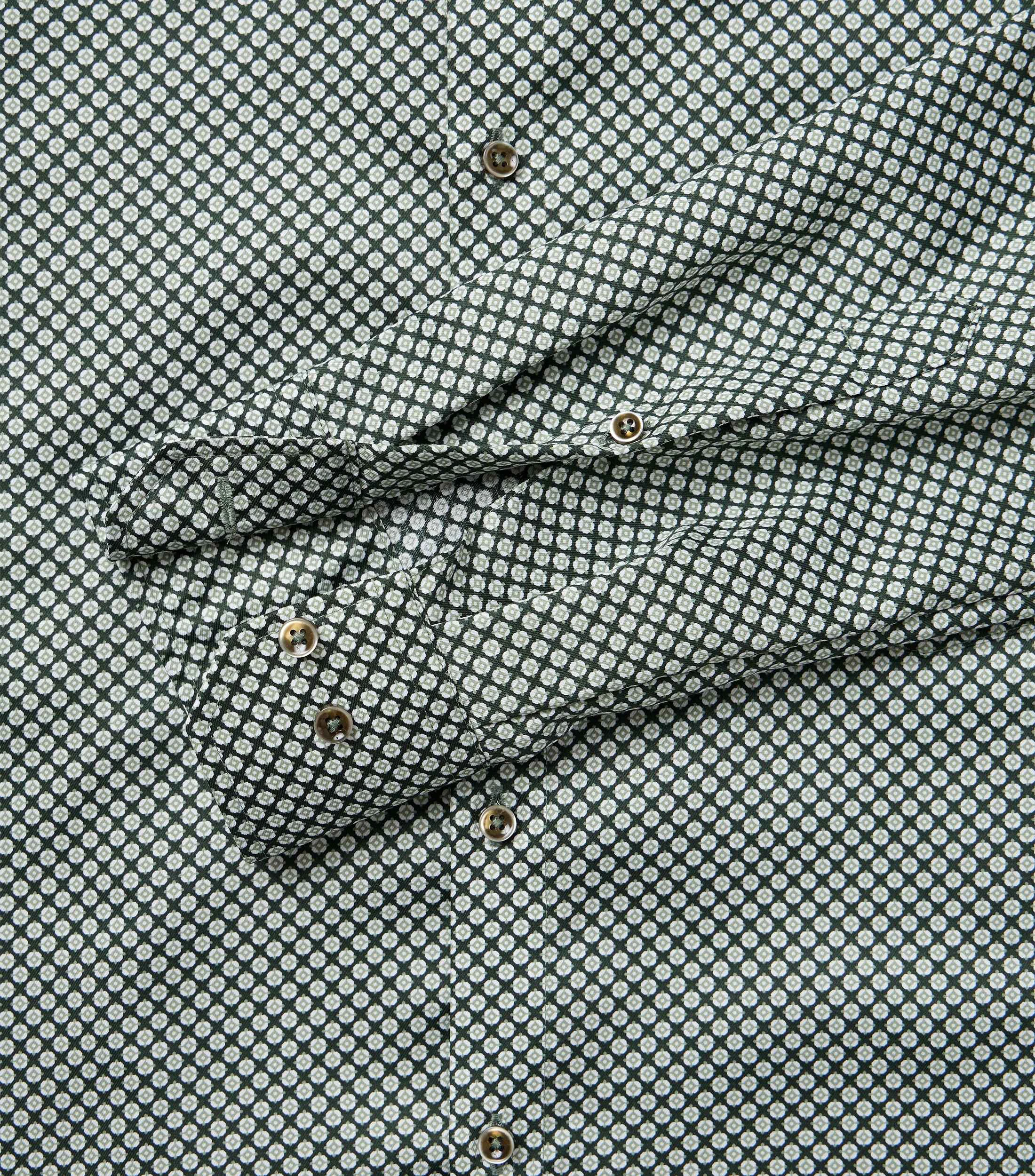 Businesshemd im Print-Muster in der Farbe Grünblau