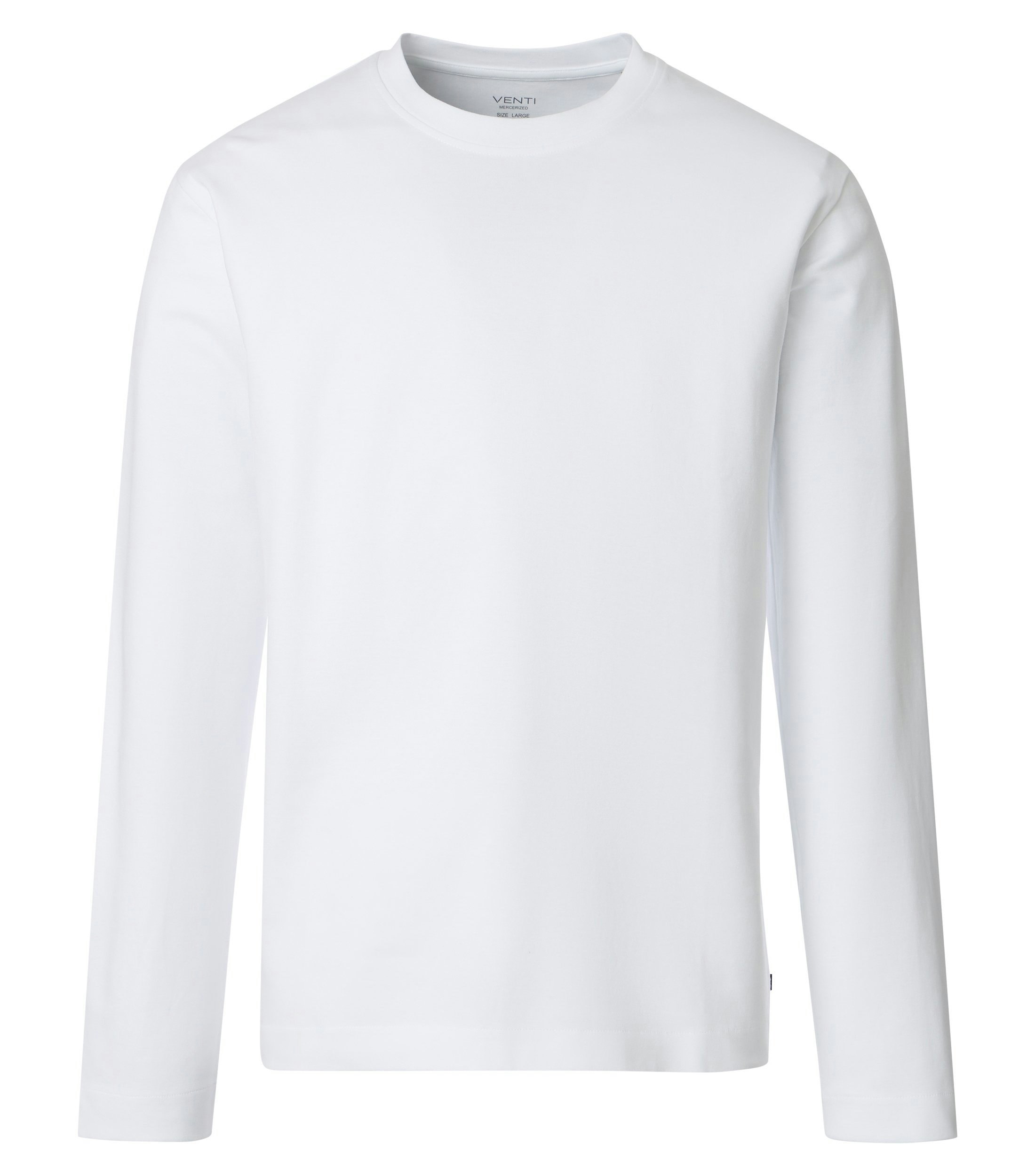 T-Shirt im unifarbenen Design in der Farbe Weiß