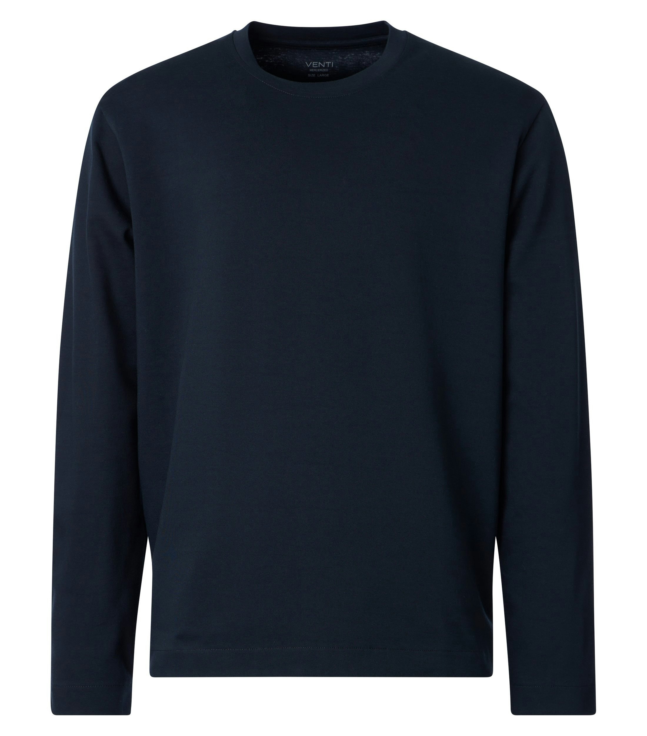 T-Shirt im unifarbenen Design in der Farbe Dunkelblau