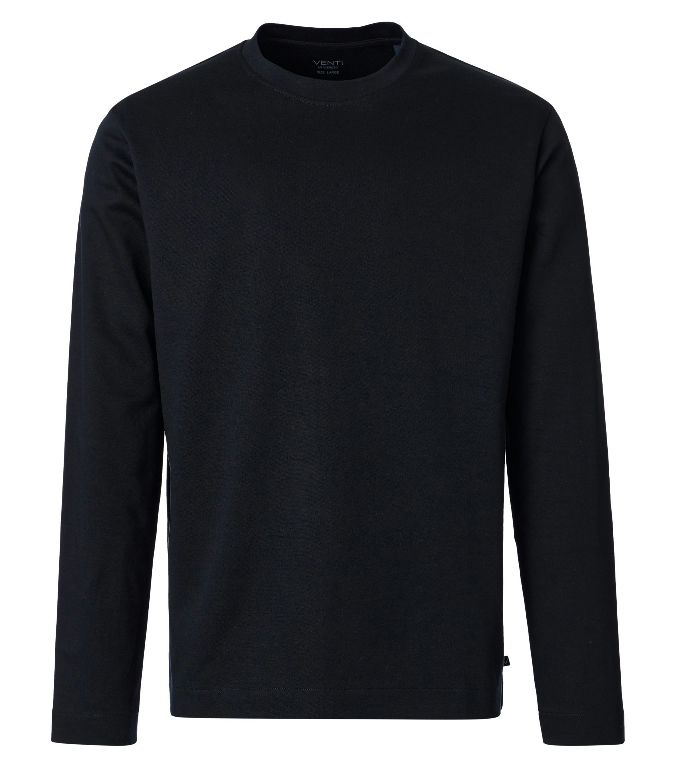 T-Shirt im unifarbenen Design in der Farbe Schwarz