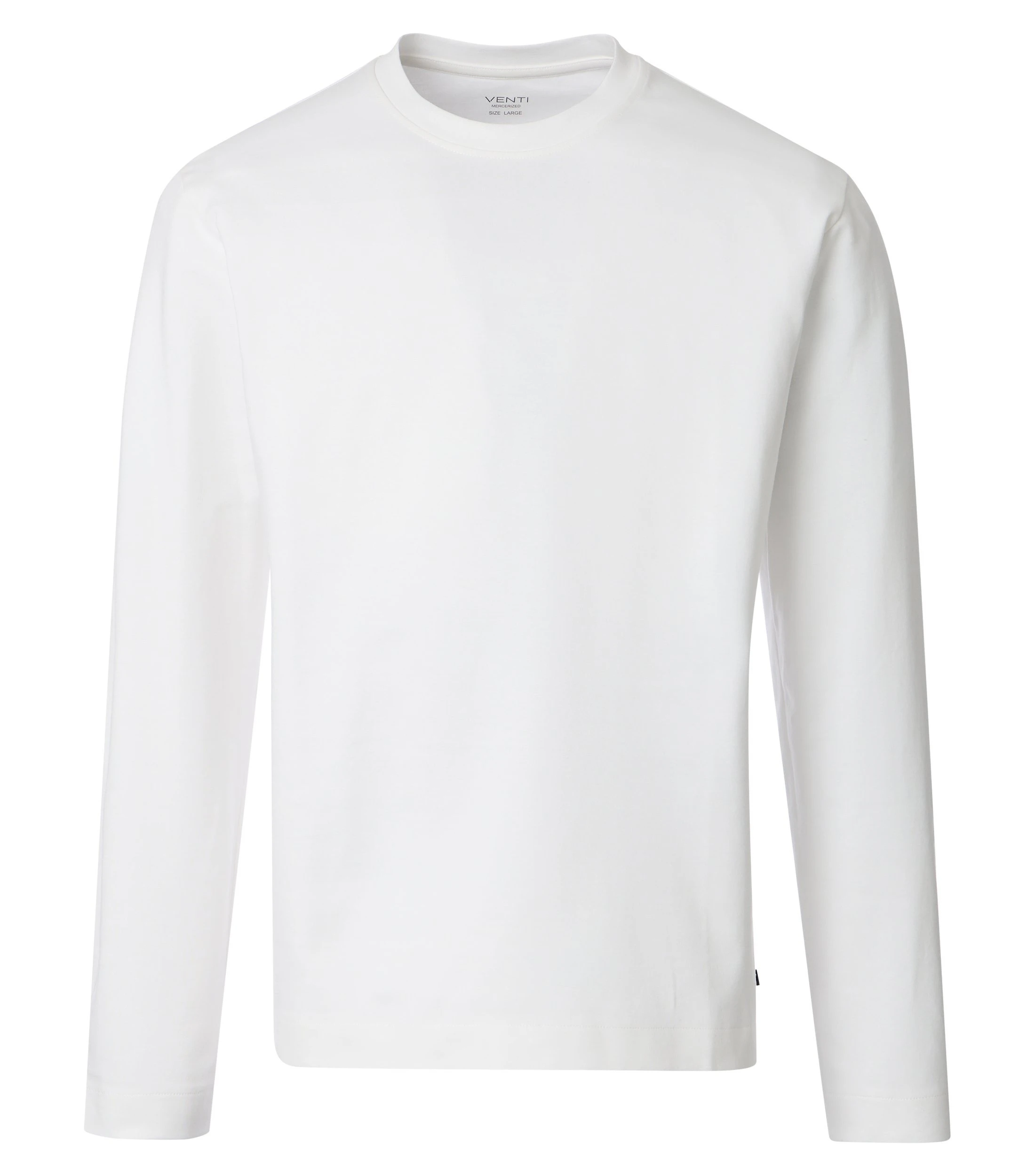 T-Shirt im unifarbenen Design in der Farbe Elfenbein