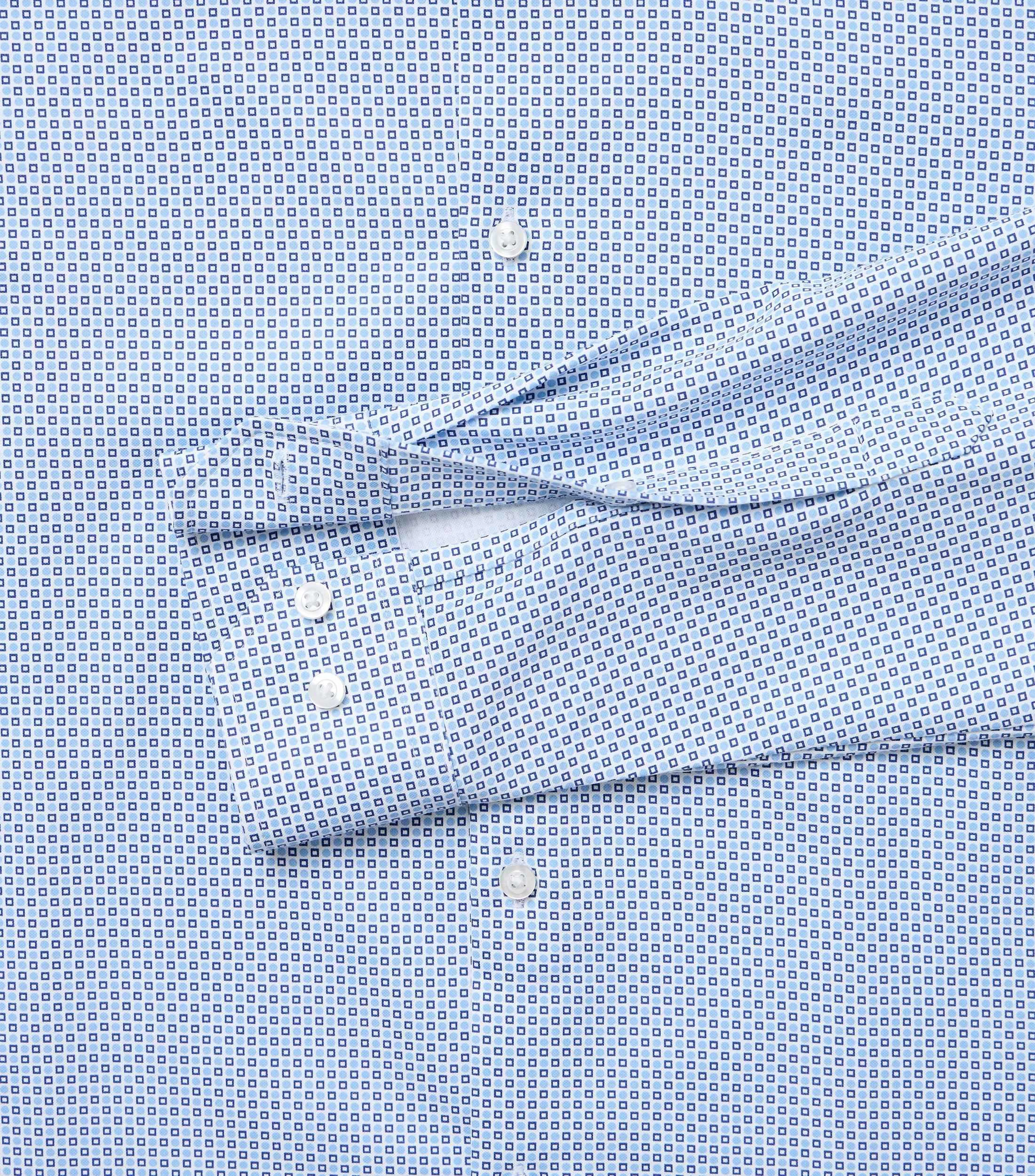 Businesshemd im Print-Muster in der Farbe Hellblau