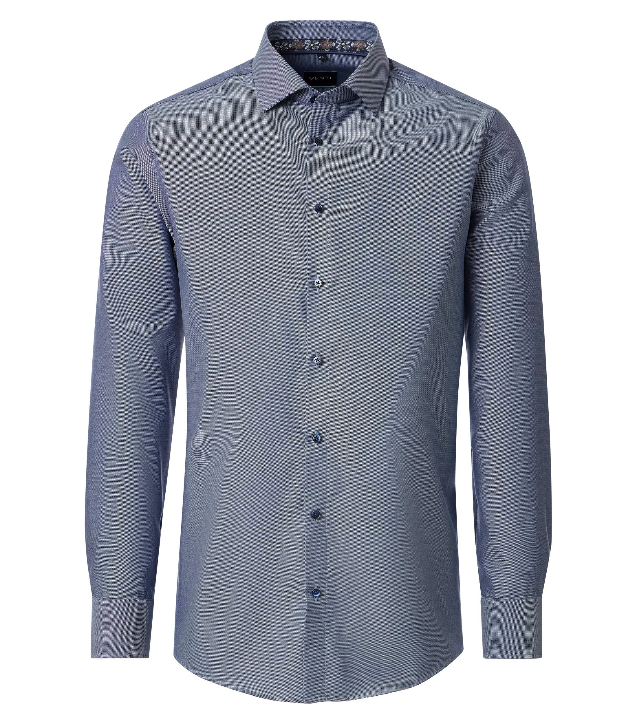 Businesshemd im unifarbenen Design in der Farbe Blau