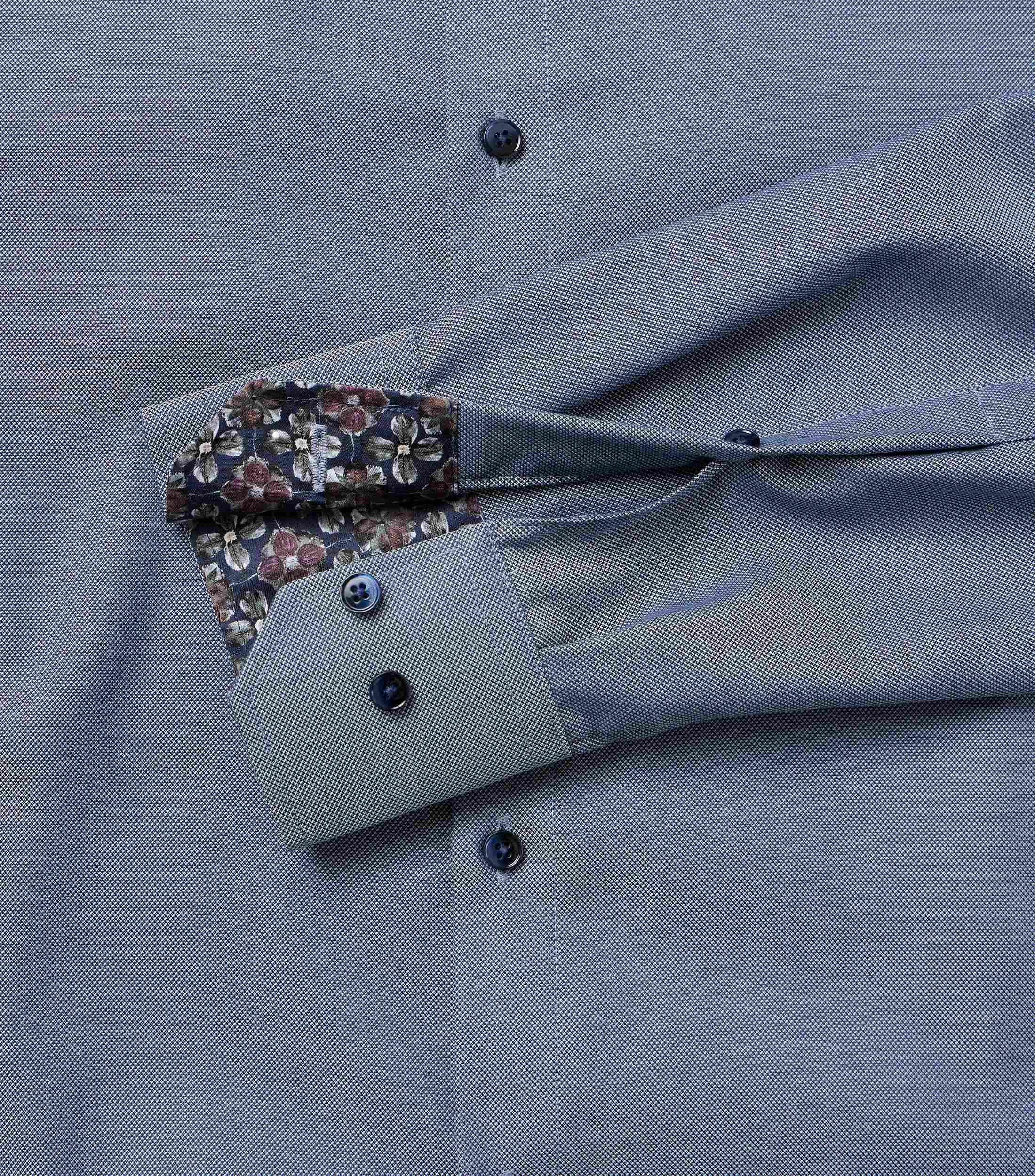Businesshemd im unifarbenen Design in der Farbe Blau