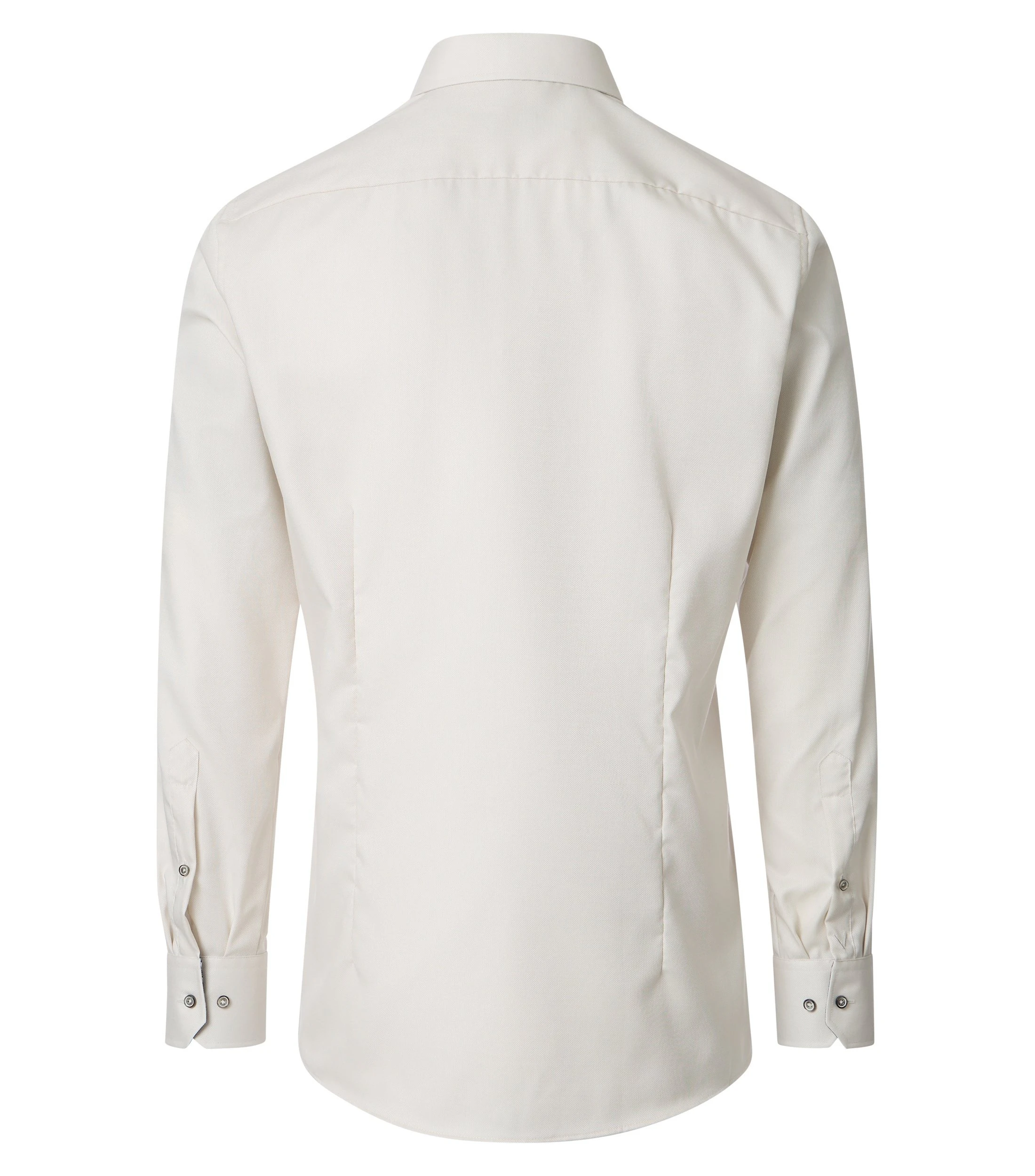 Businesshemd im unifarbenen Design in der Farbe Beige