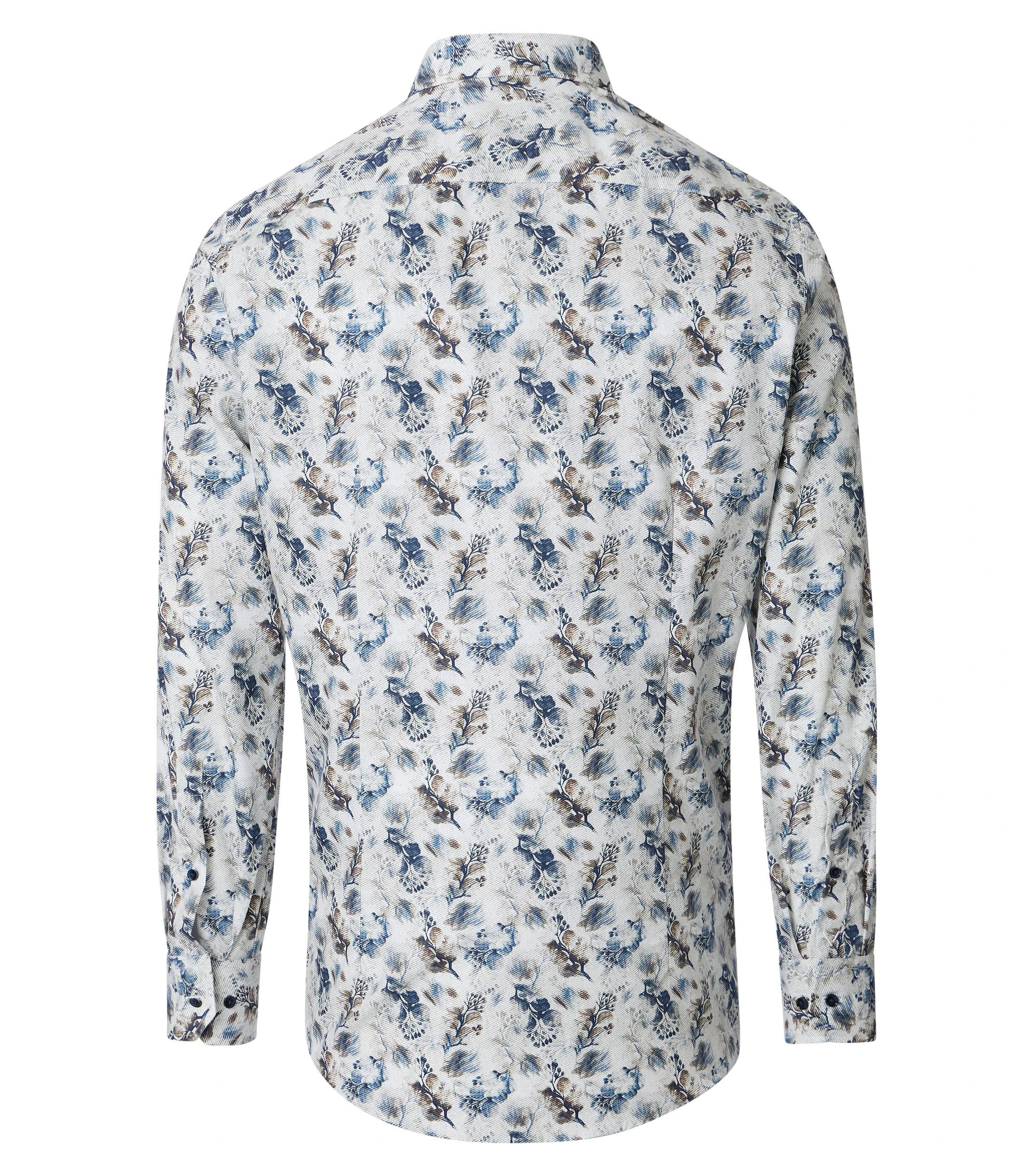 Businesshemd im Print-Muster in der Farbe Beige