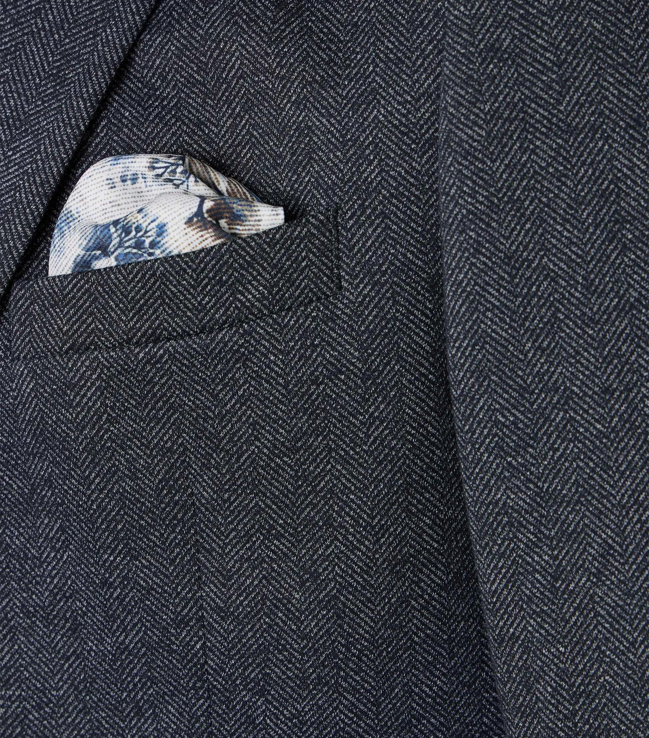 Sakko im unifarbenen Design in der Farbe Dunkelblau