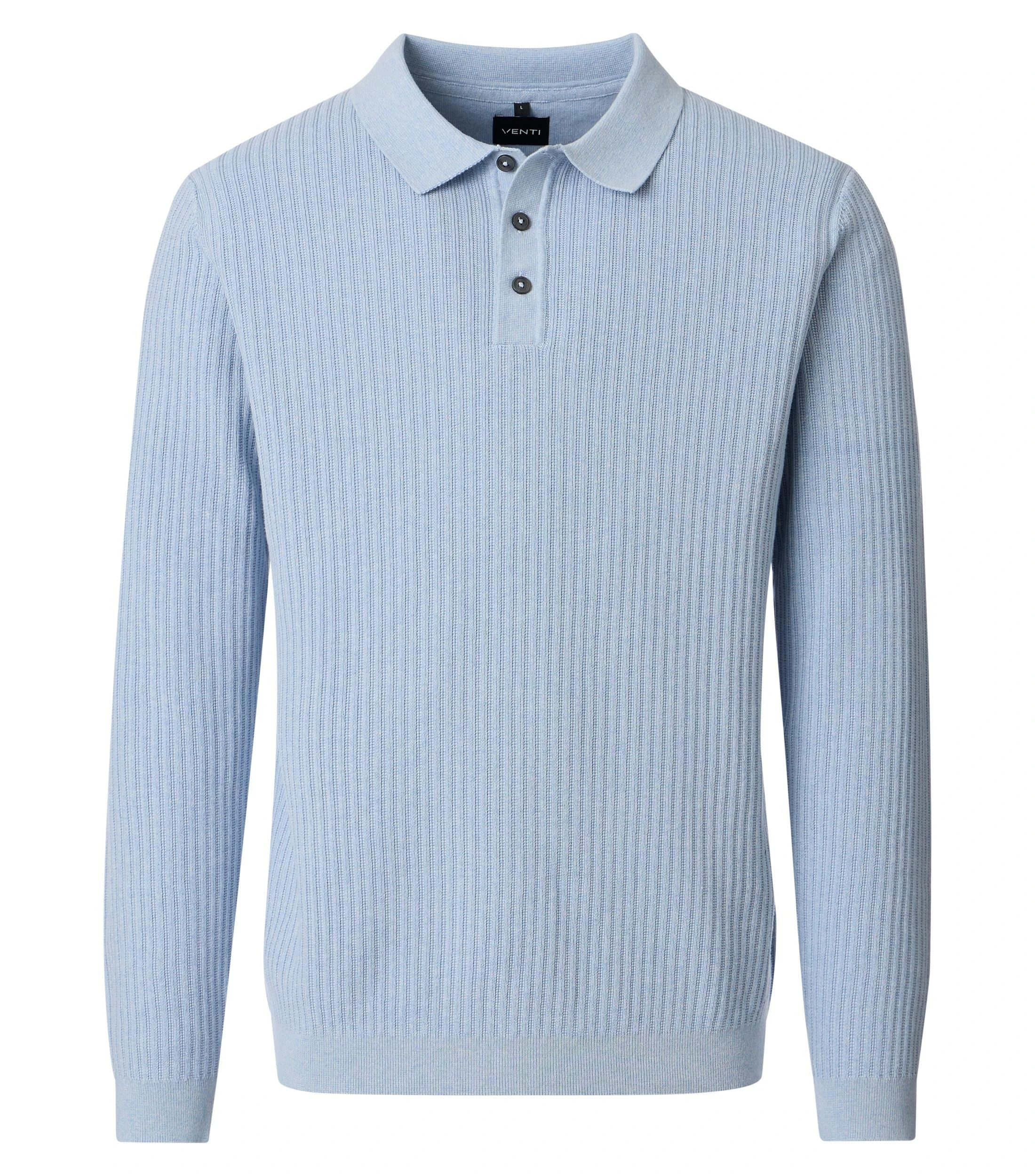 Troyer im gemusterten Design in der Farbe Hellblau
