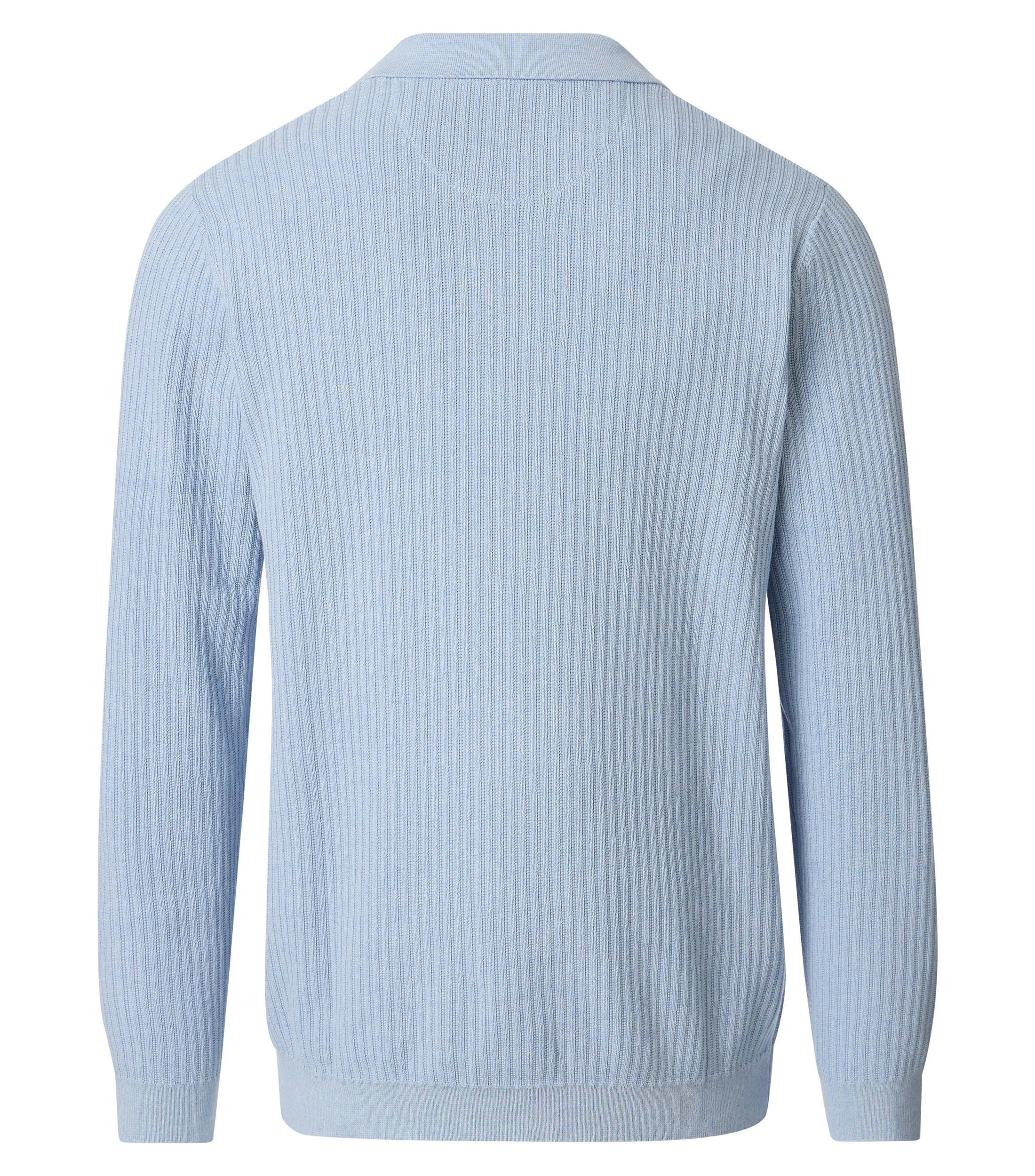 Troyer im gemusterten Design in der Farbe Hellblau