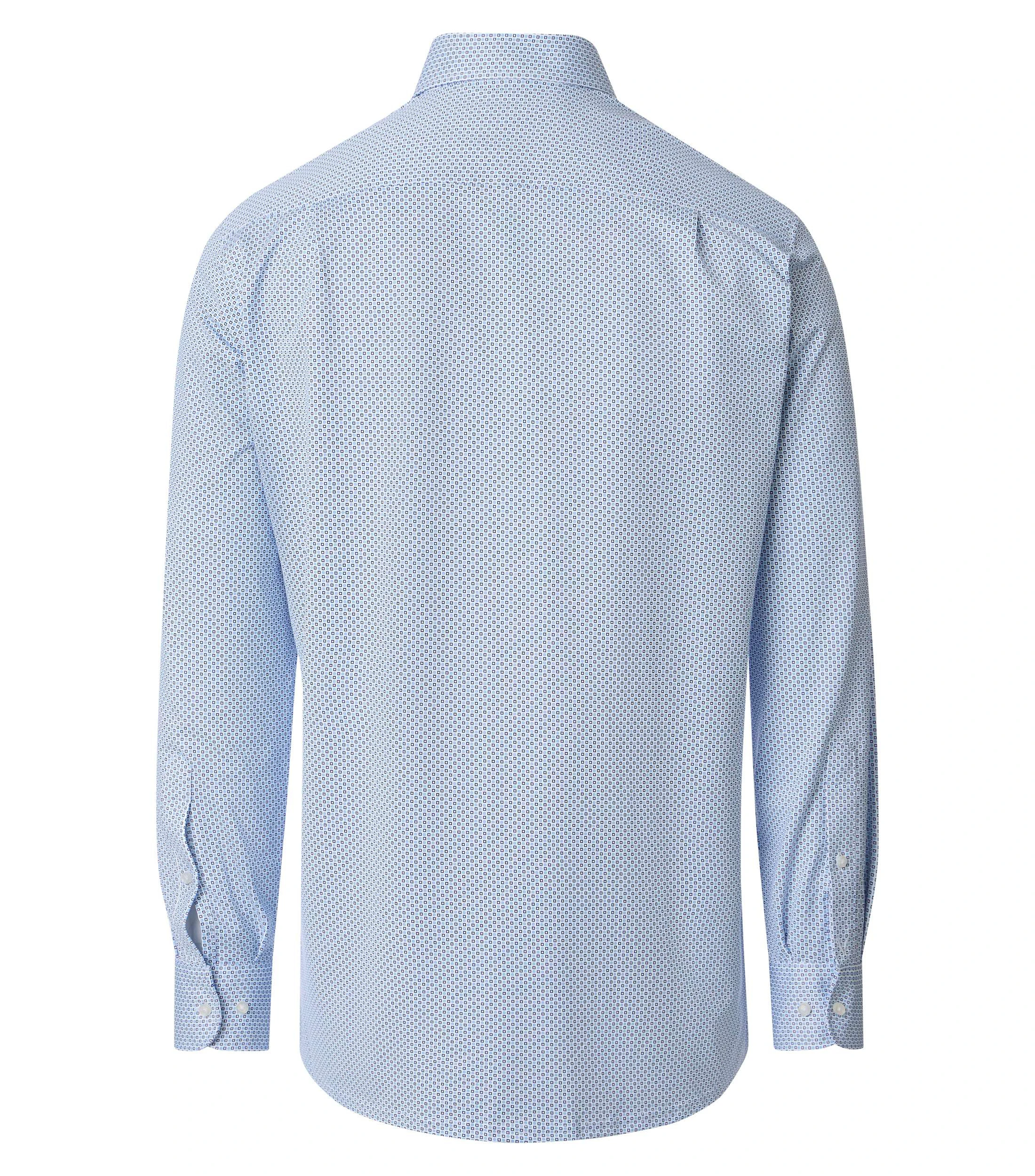 Businesshemd im Print-Muster in der Farbe Blau