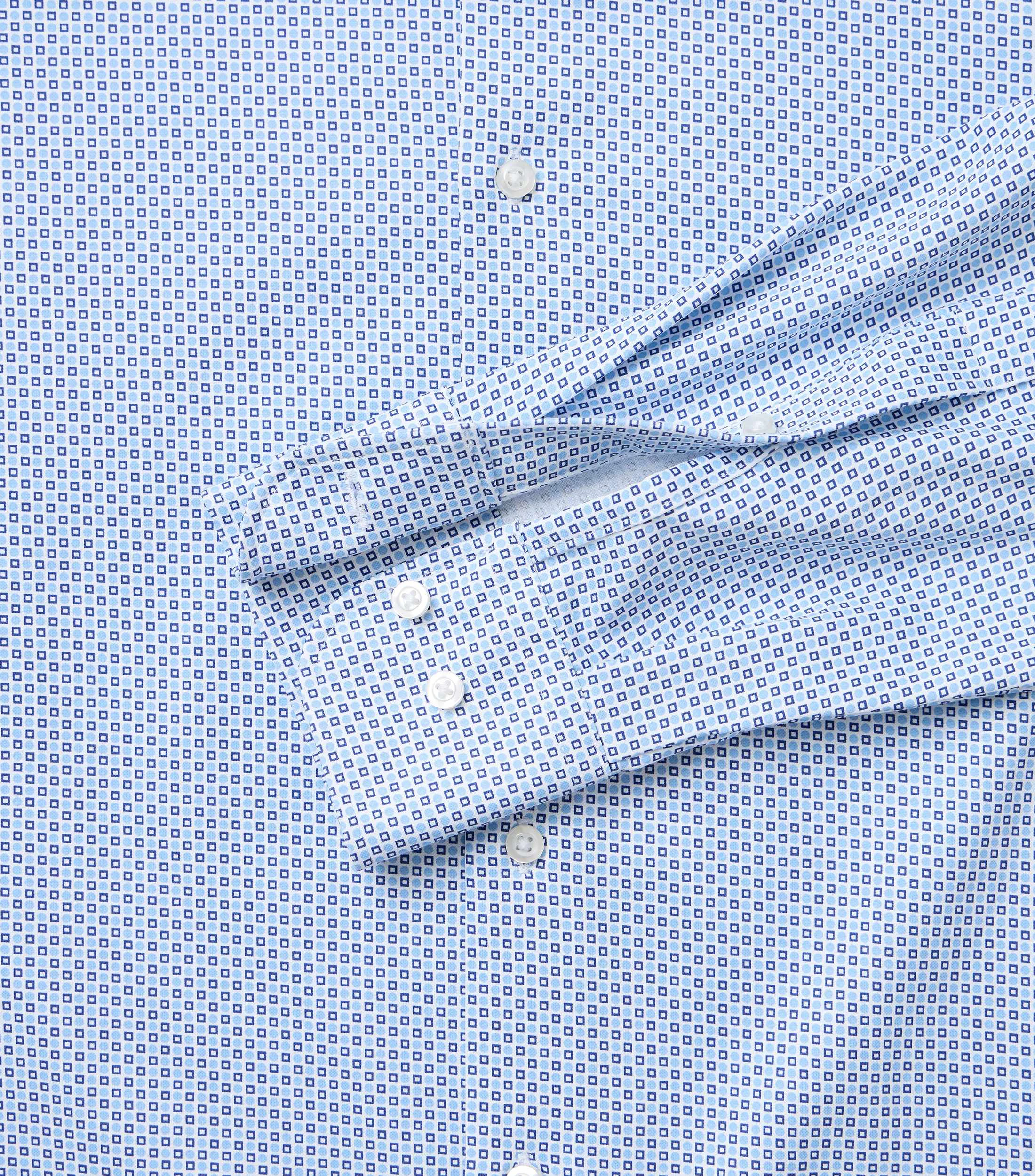 Businesshemd im Print-Muster in der Farbe Blau