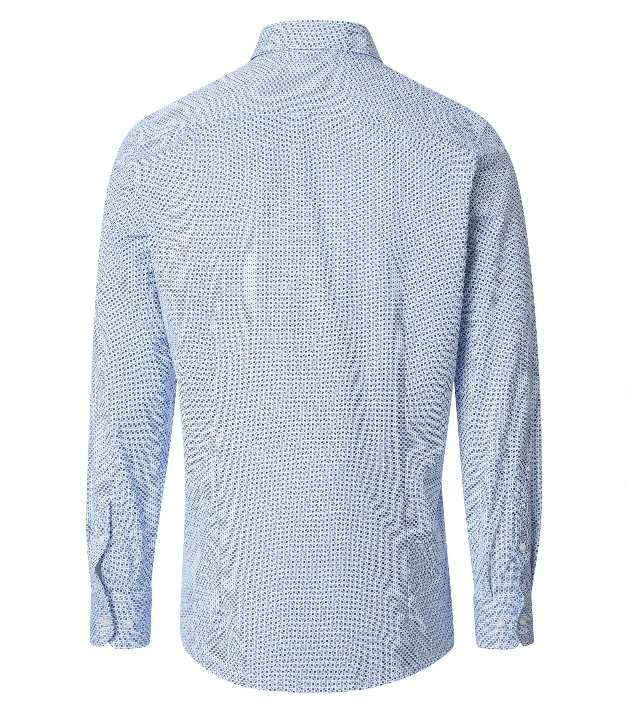 Businesshemd im Print-Muster in der Farbe Blau