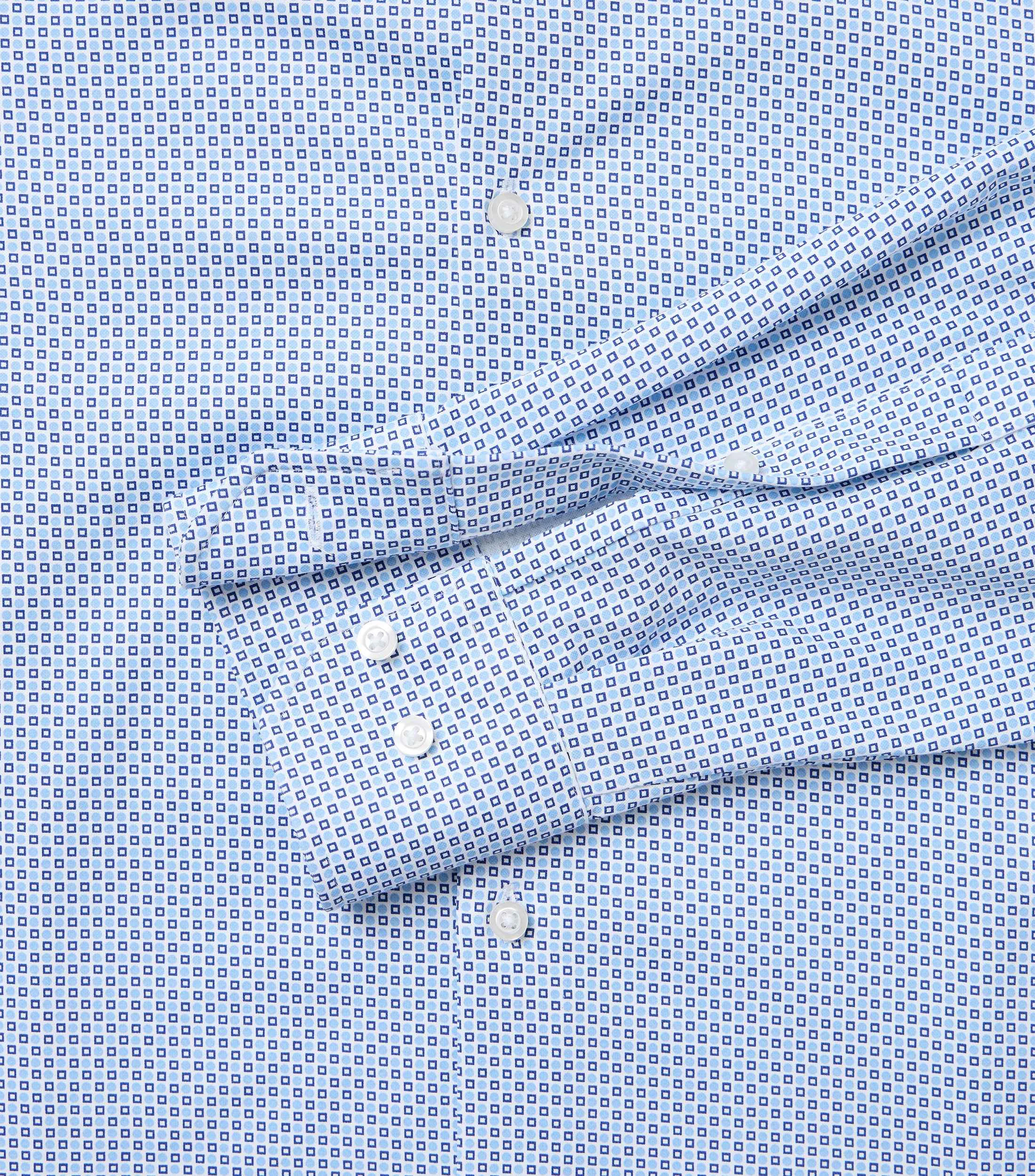Businesshemd im Print-Muster in der Farbe Blau