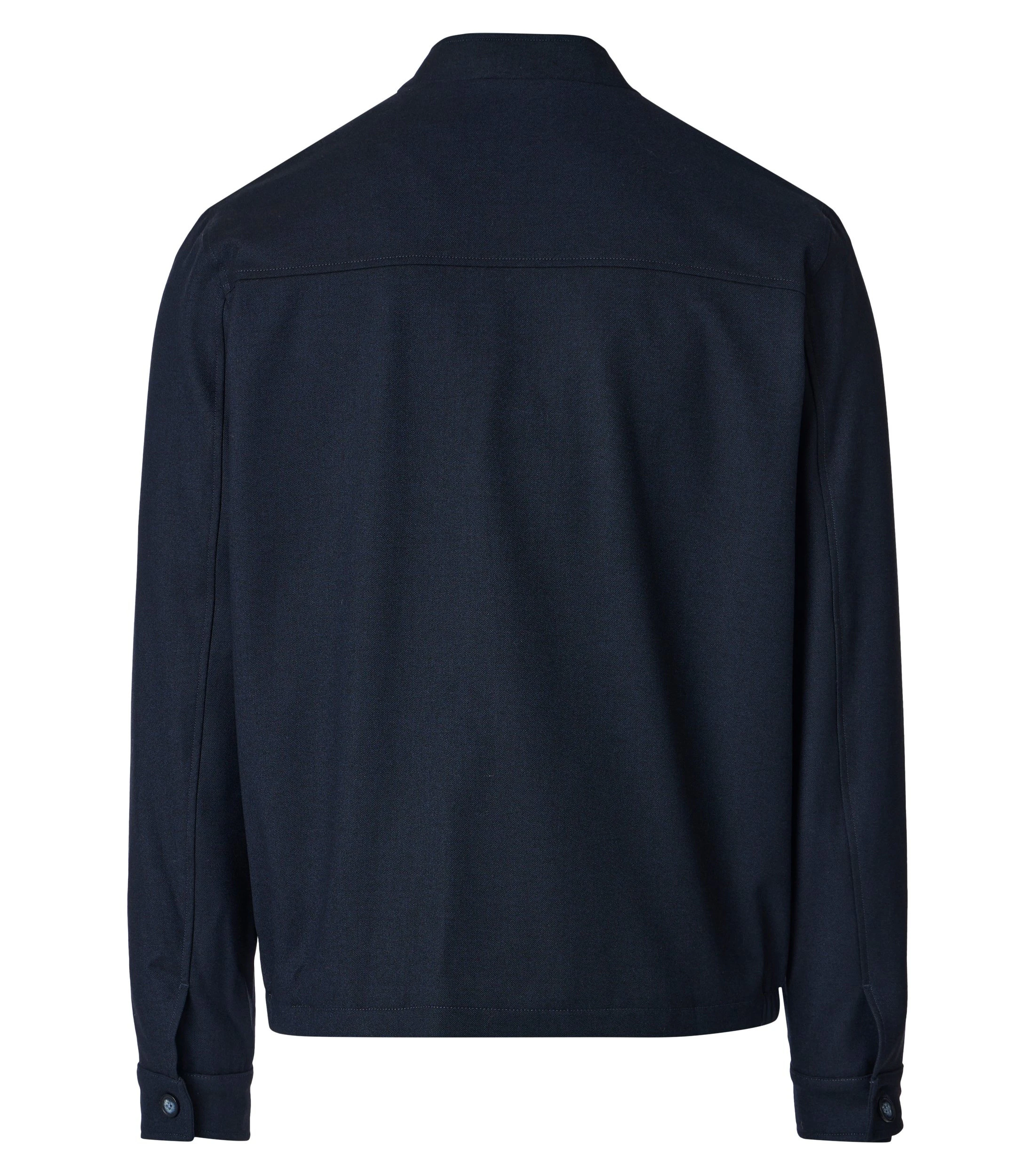 Jacke im unifarbenen Design in der Farbe Dunkelblau