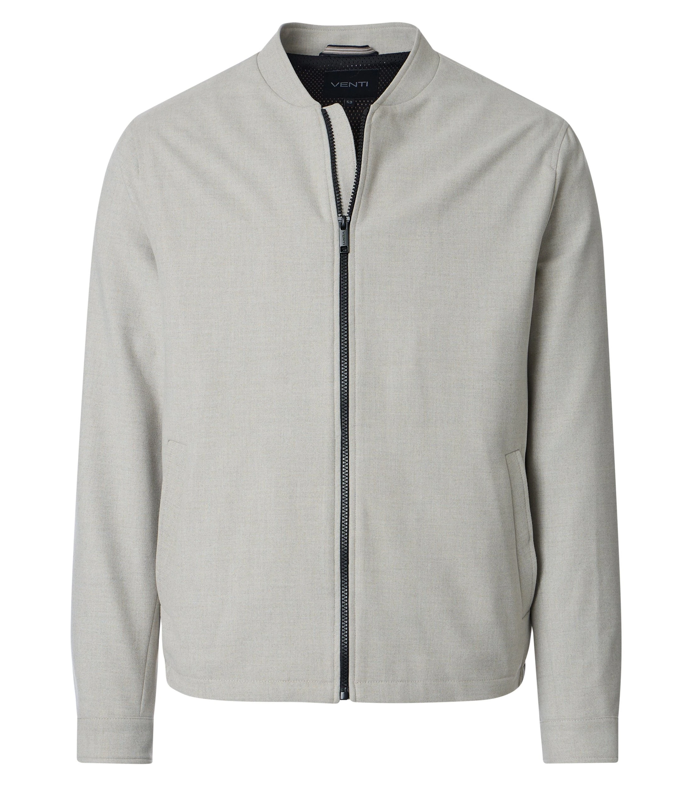 Jacke im unifarbenen Design in der Farbe Beige