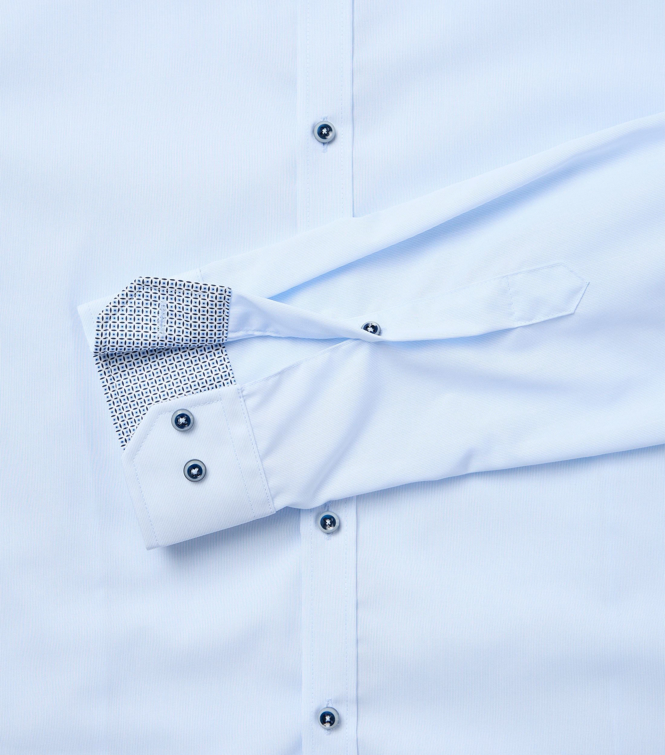 Businesshemd im gestreiften Muster in der Farbe Blau