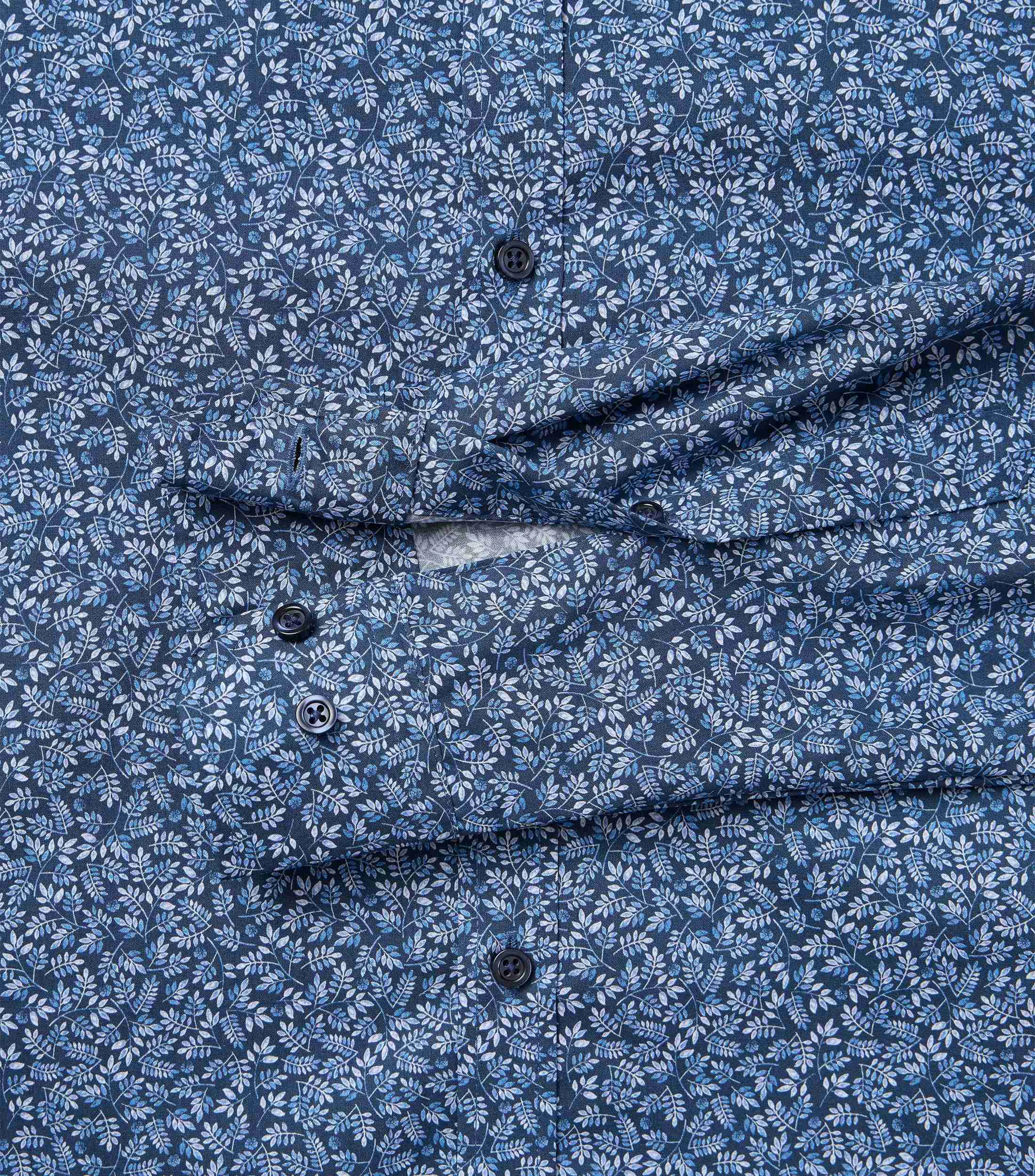 Businesshemd im Print-Muster in der Farbe Blau