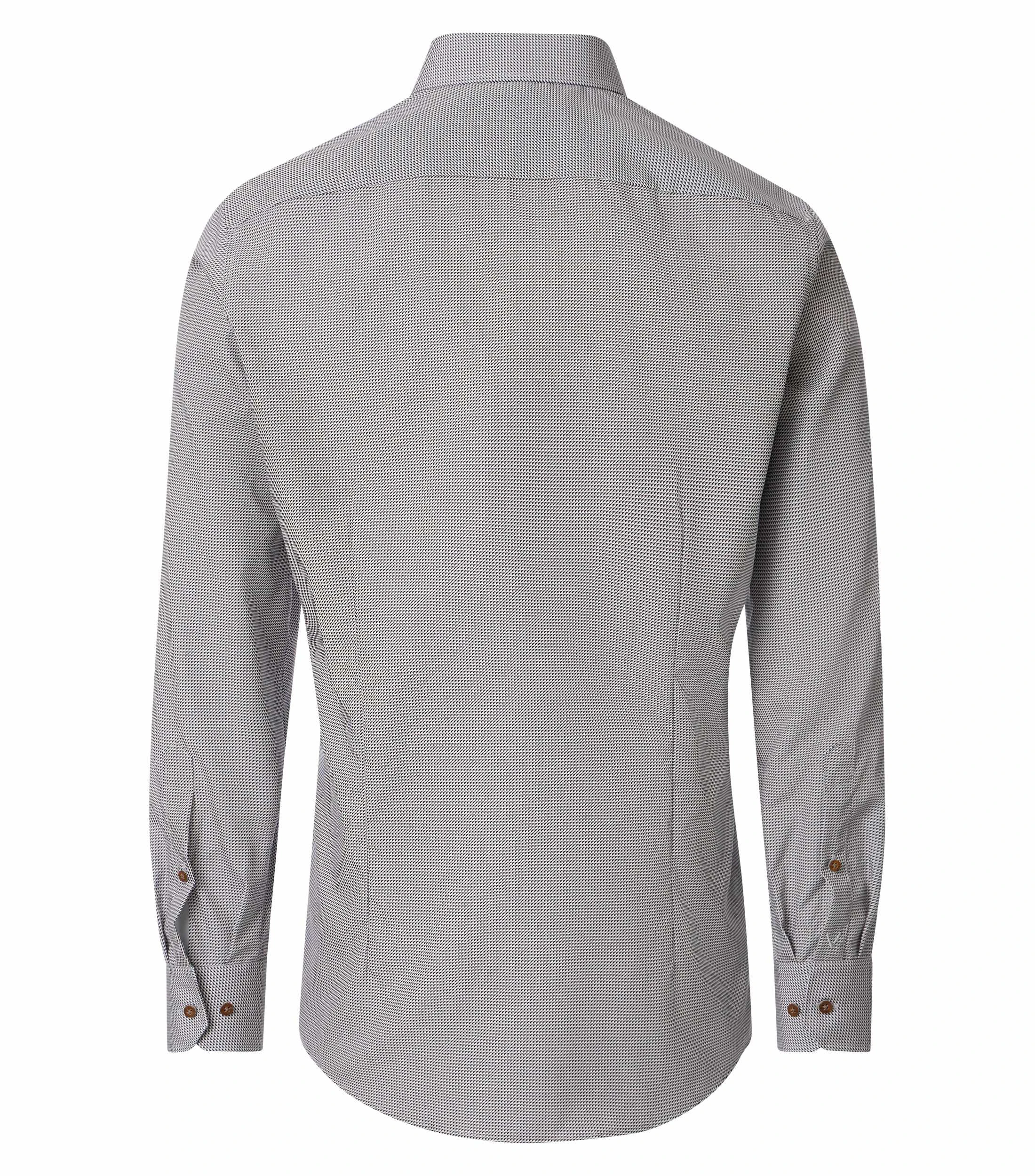Businesshemd im Print-Muster in der Farbe Beige