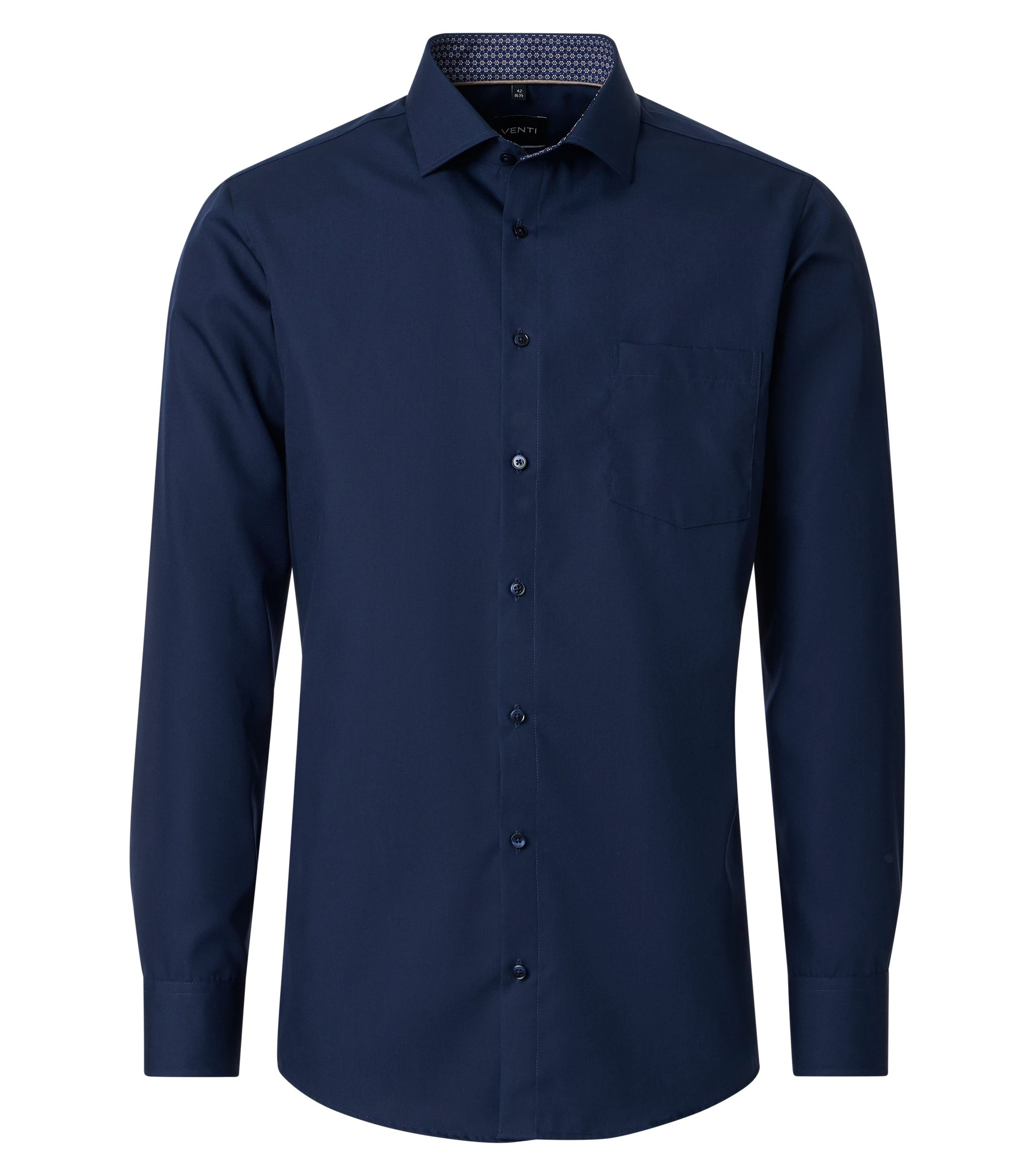 Businesshemd im unifarbenen Design in der Farbe Blau